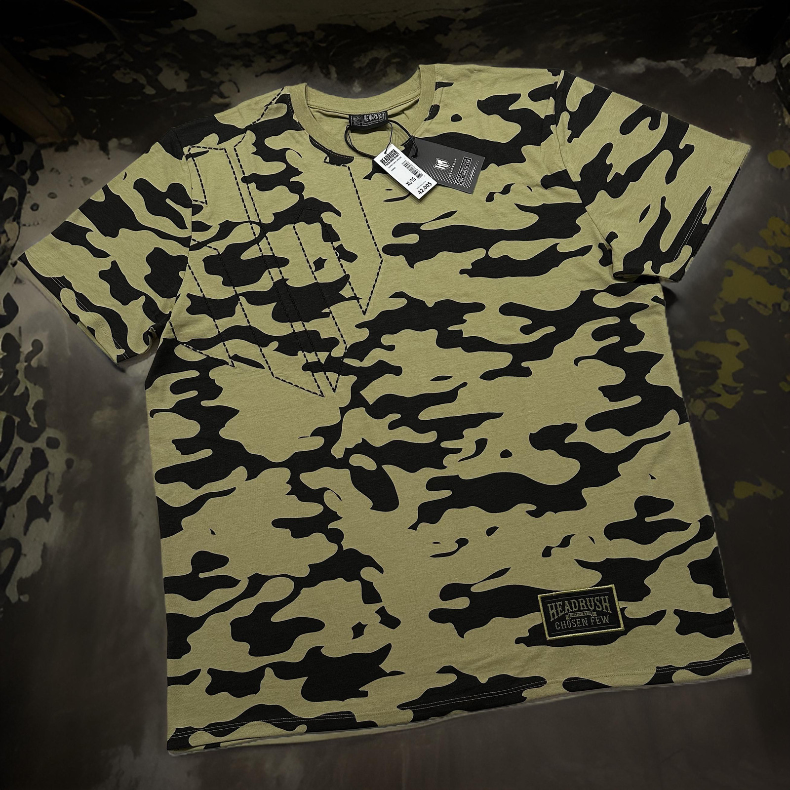 *HEADRUSH* (Green-Camo) ~Chosen Few~ (Embroidered) T-Shirts gallery