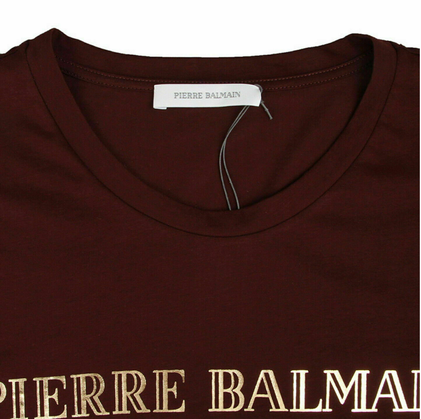 Pierre Balmain Mens Iconic Top Logoshirt Gold Logo Shirt Kurzarm T-Shirt 52 XL gallery
