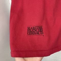Vintage 90z Marithe Francois Girbaud T-Shirt Mens One Size Red Hip Hop Sz XXL