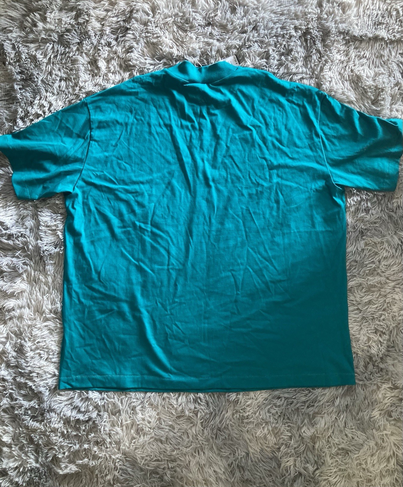 NEW Men’s Adidas Basketball Heavyweight High Neck TShirt Sz XL Teal Blue/Green gallery