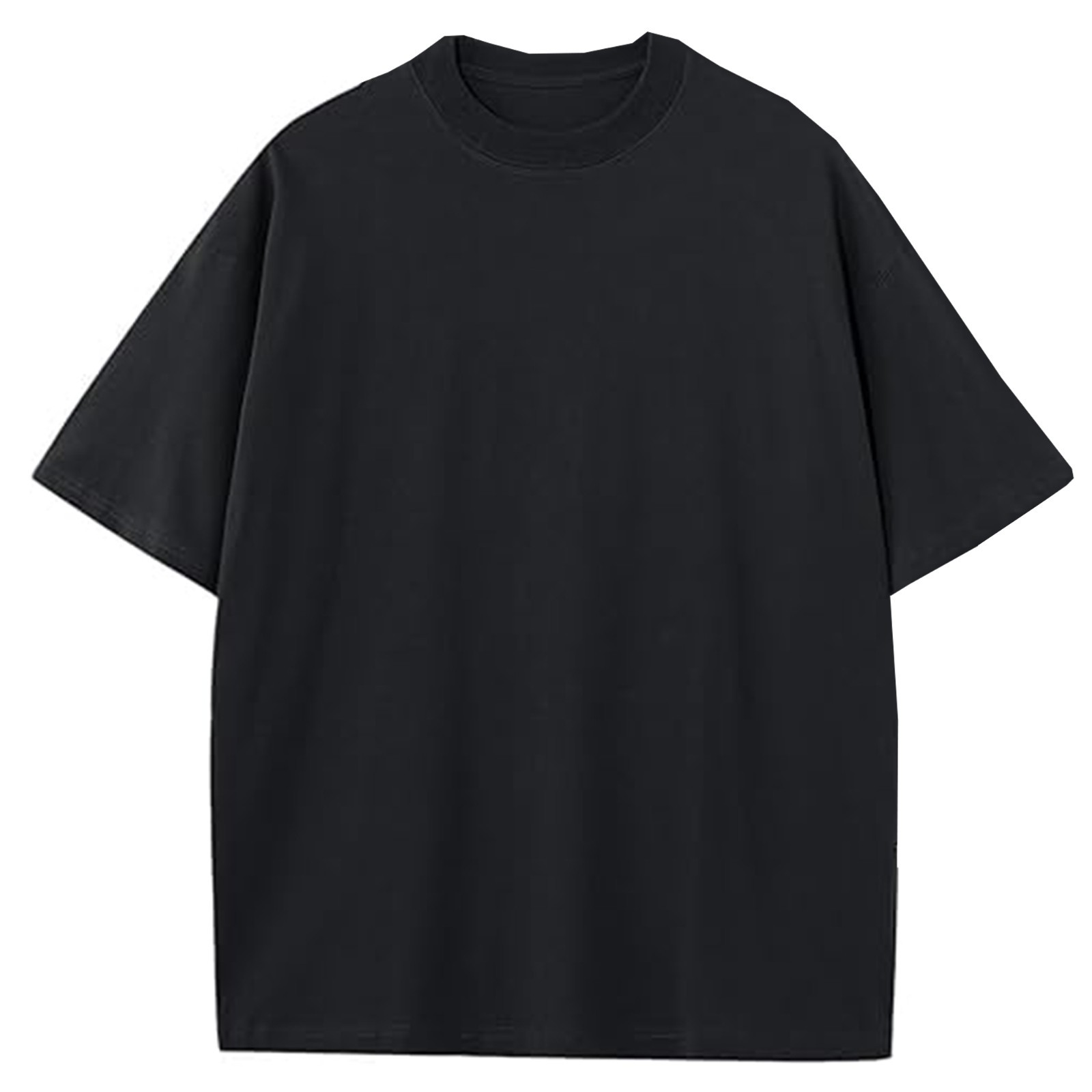 Men's Heavyweight Cotton T-Shirt Oversized Loose Fit Short Sleeves (SIZE- S-3XL) gallery