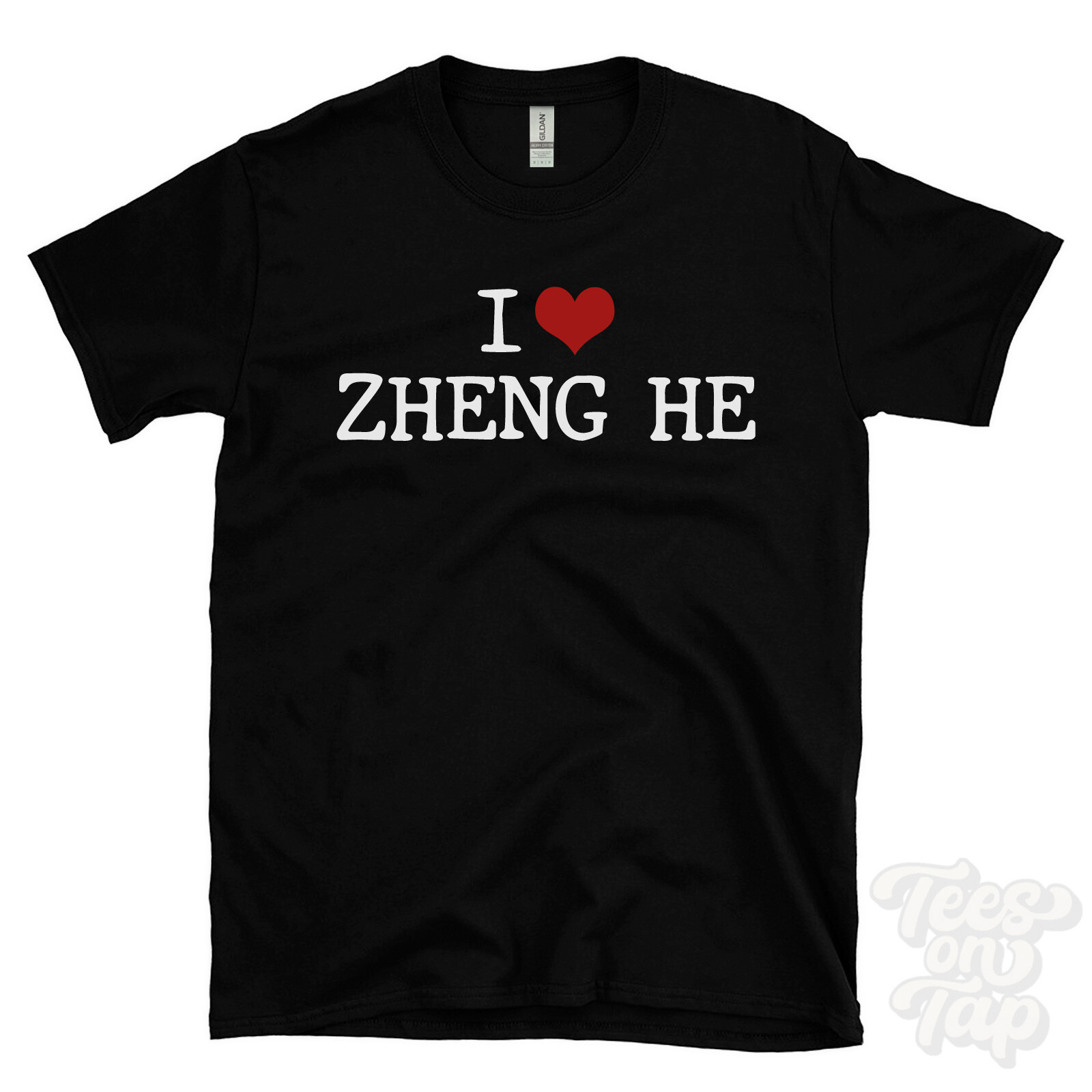 I LOVE ZHENG HE T-SHIRT heart explorer history ming dynasty exploration buff