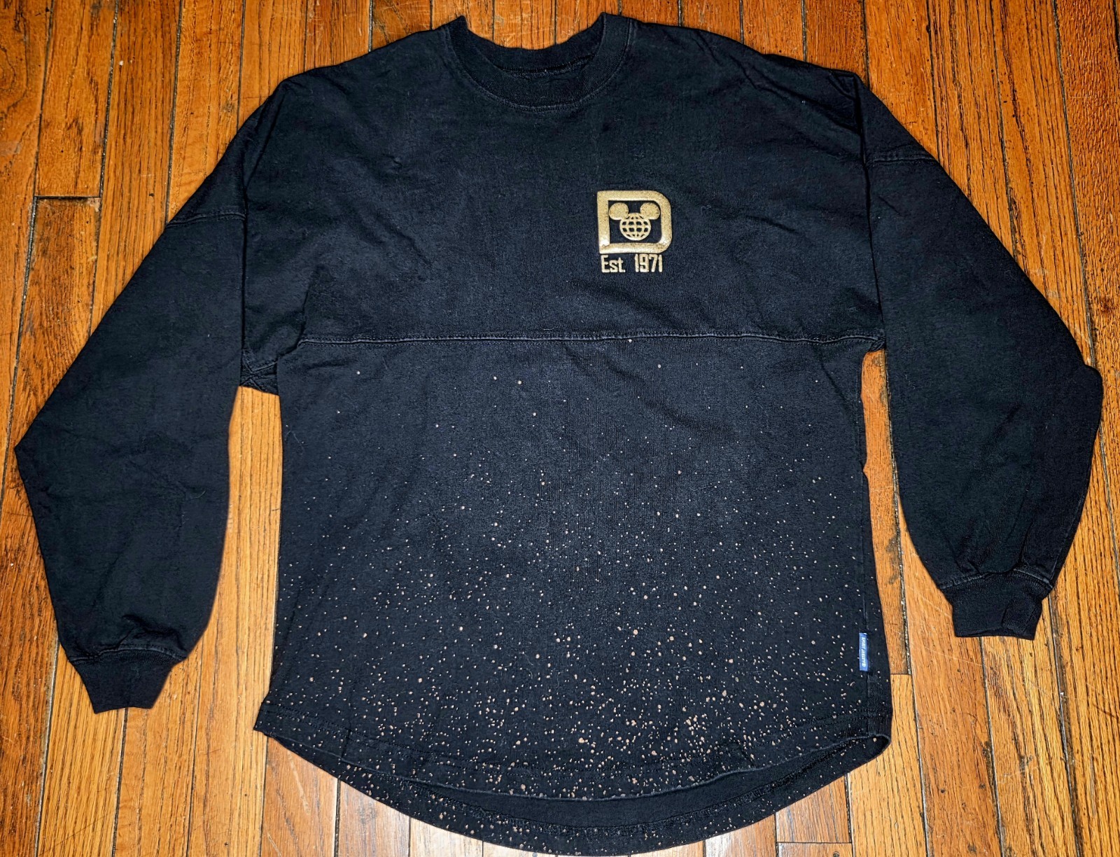 Disney Parks Size Small Belle of the Ball Bronze Spirit Jersey Black Shirt B5