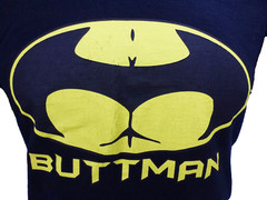 Medium Buttman Surf Style Black T Shirt Bikini Bottom Mens M