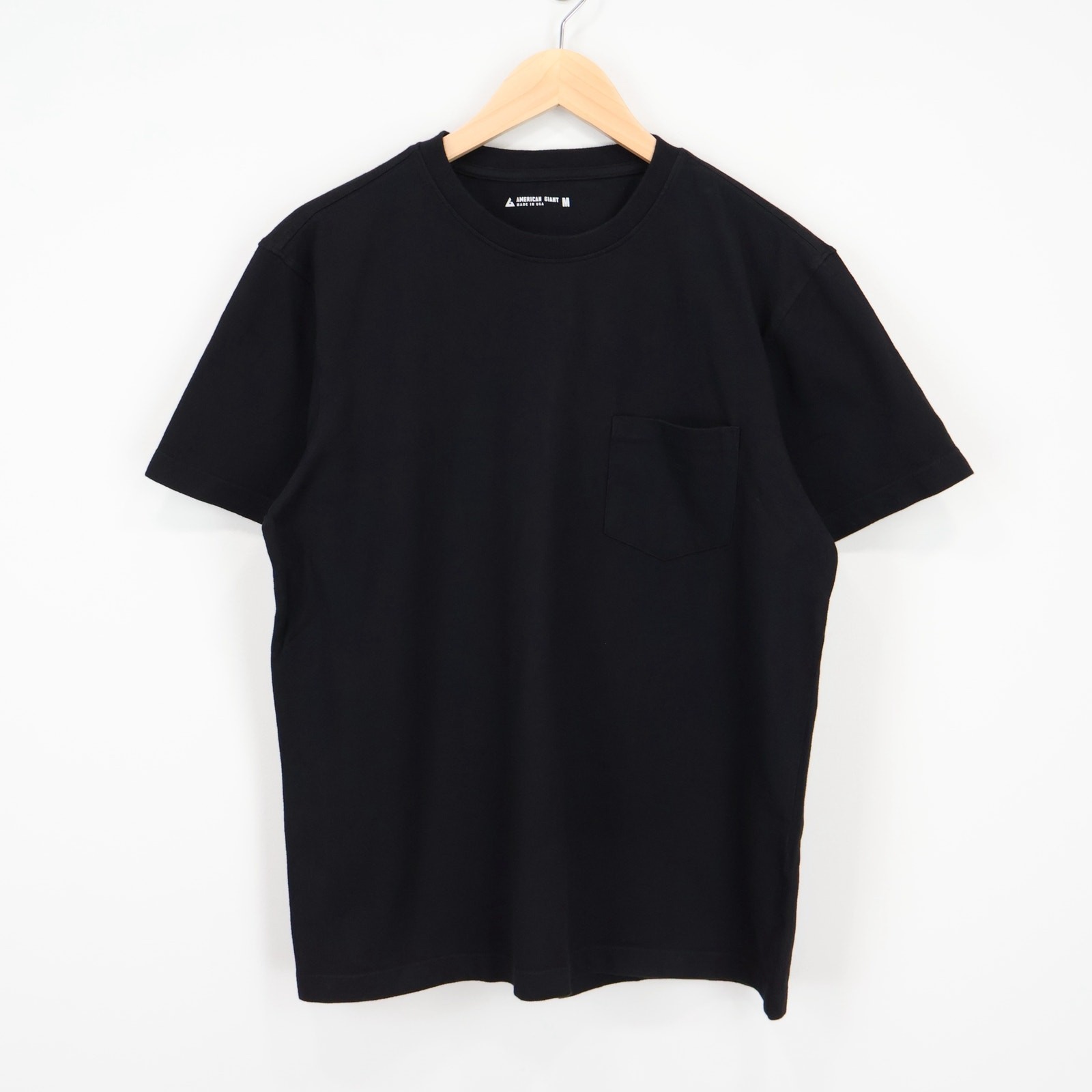 American Giant Men's Short Sleeve Pocket Tee Black Size Medium NWOT gallery