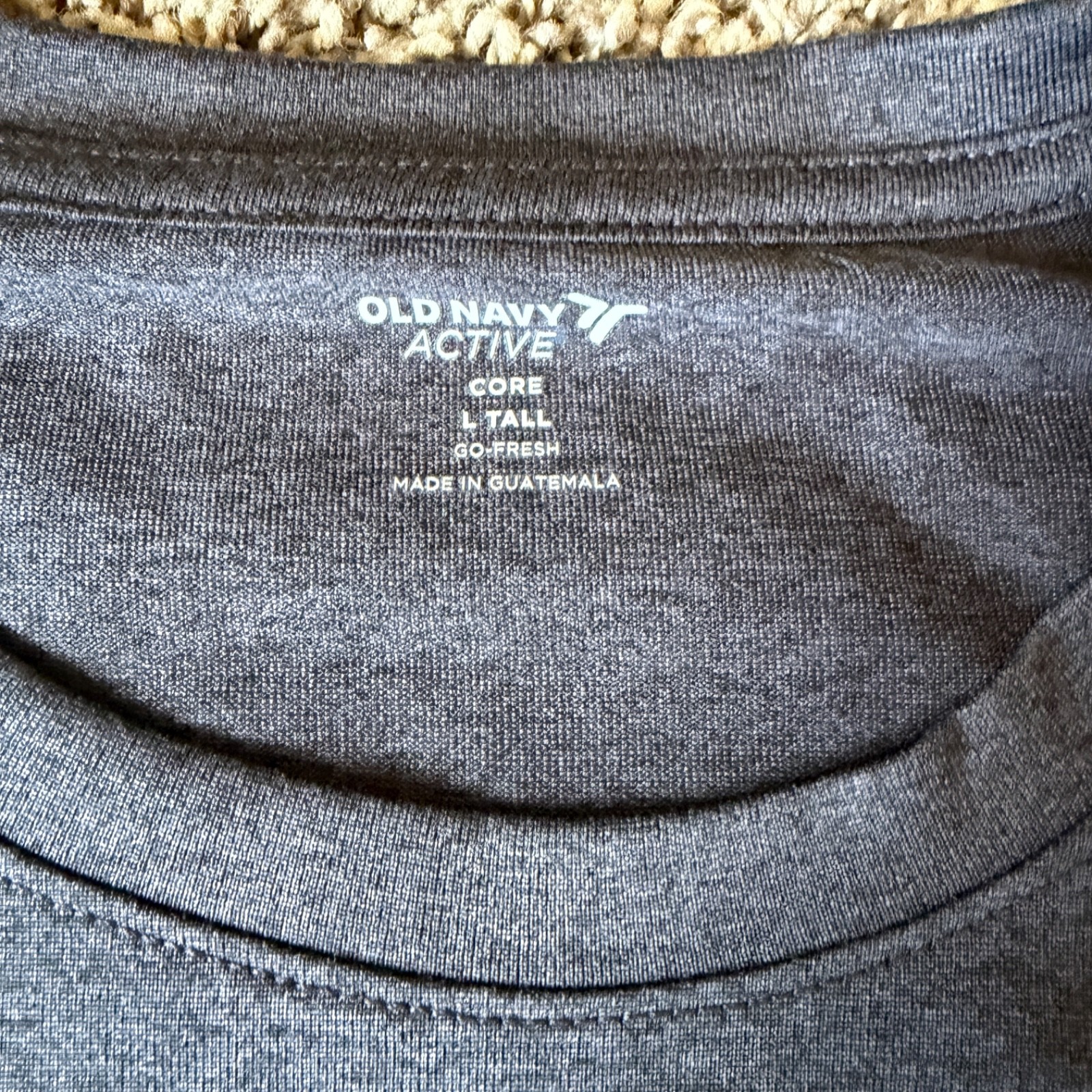 3-Pack Old Navy Men’s Active Core Crew Neck Long Sleeve T-Shirt Large Tall Gray gallery