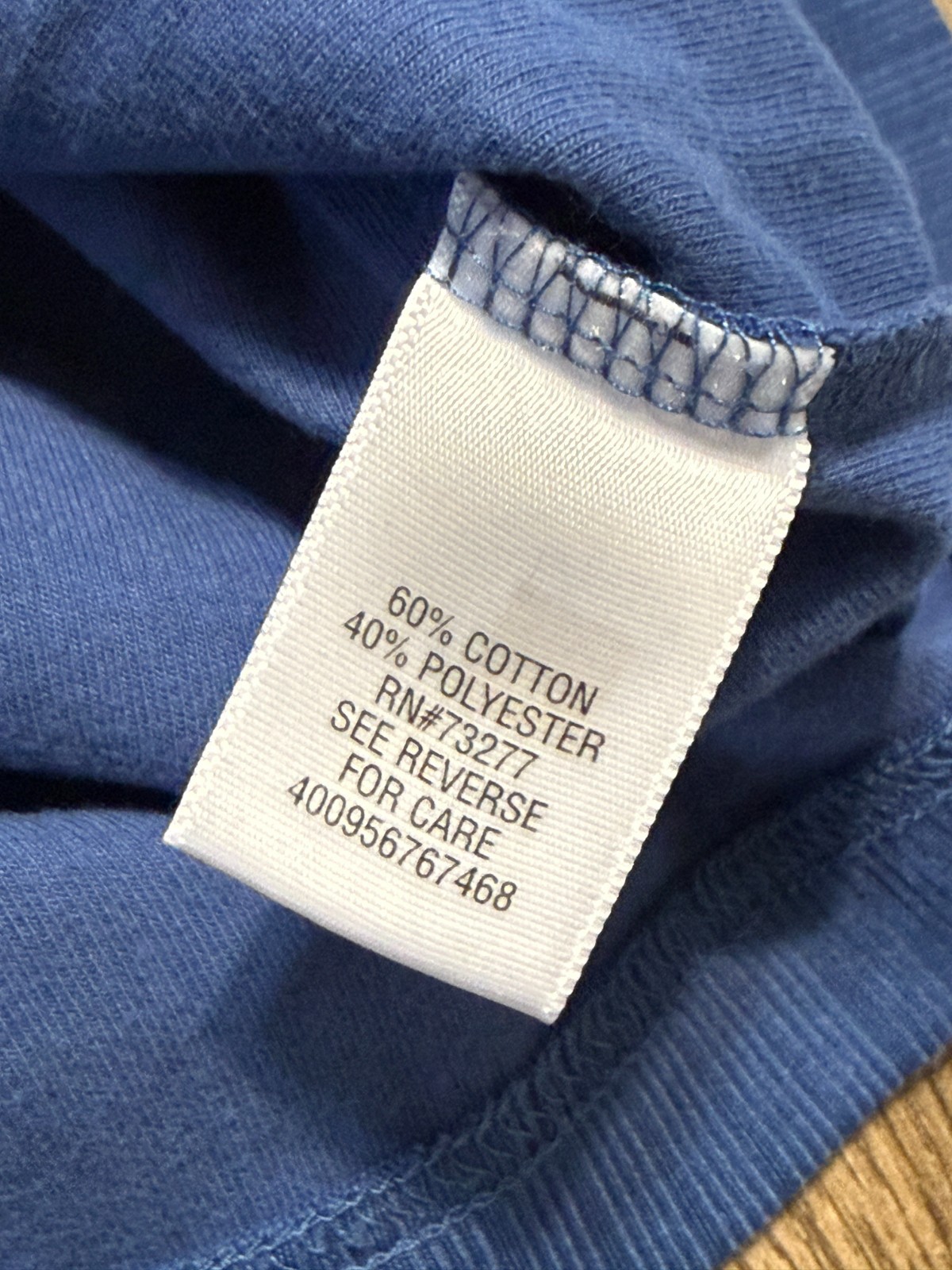 Croft & Barrow Shirt Men's Size Large Tall, Blue, V-neck, Easy Care gallery