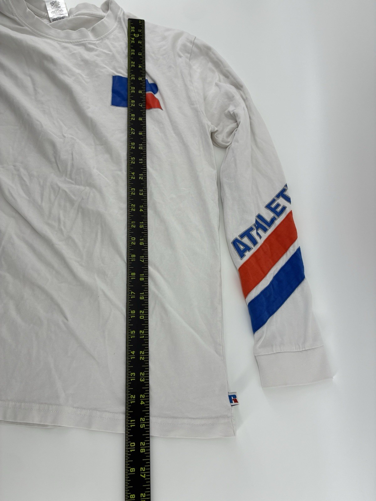 VNTG Y2K Russell Athletic Heritage Antonio Long Sleeve 100% Cotton T-Shirt Large gallery