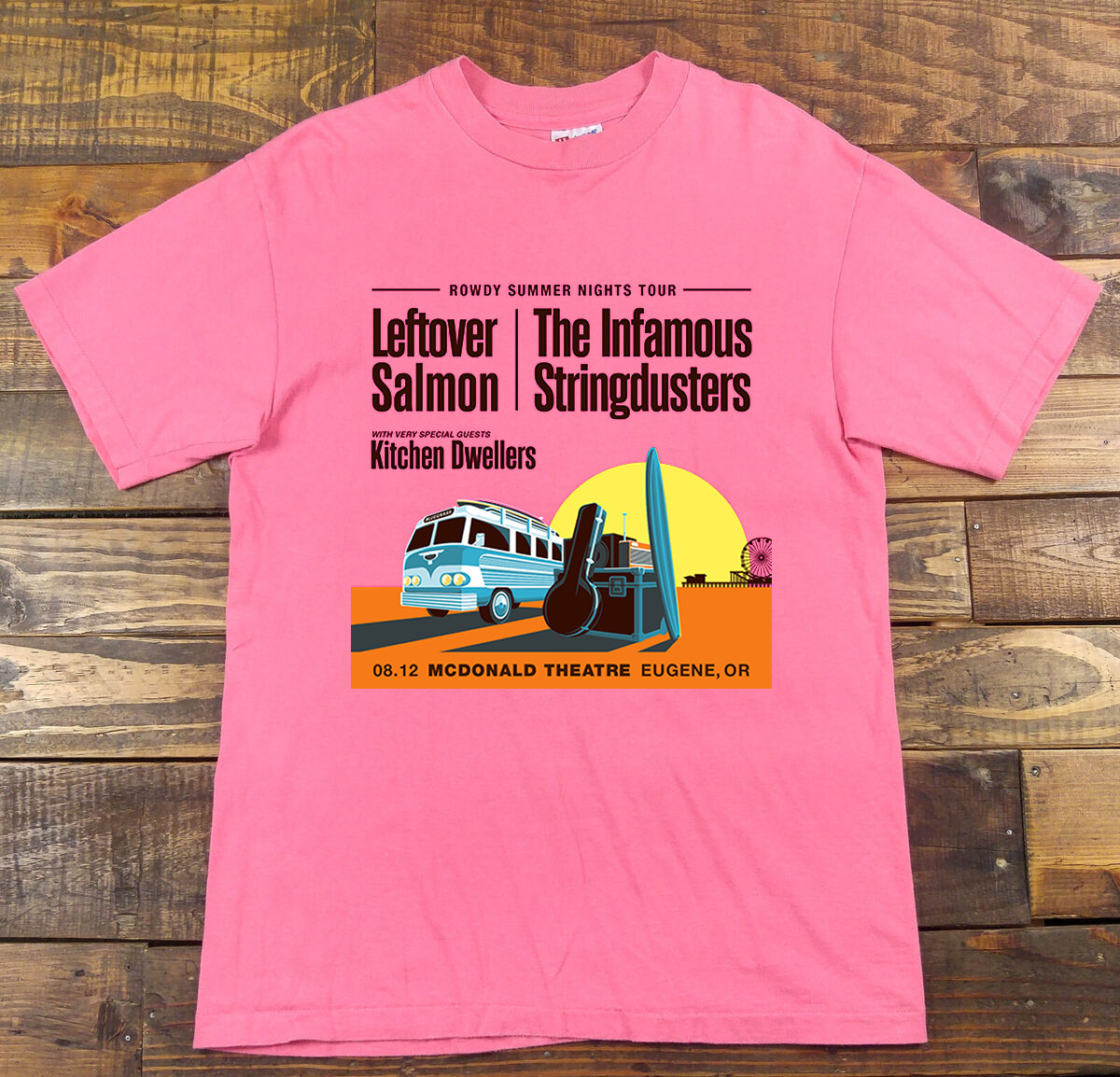 2025 Leftover Salmon The Infamous Stringdusters T Shirt Full Size S-5XL