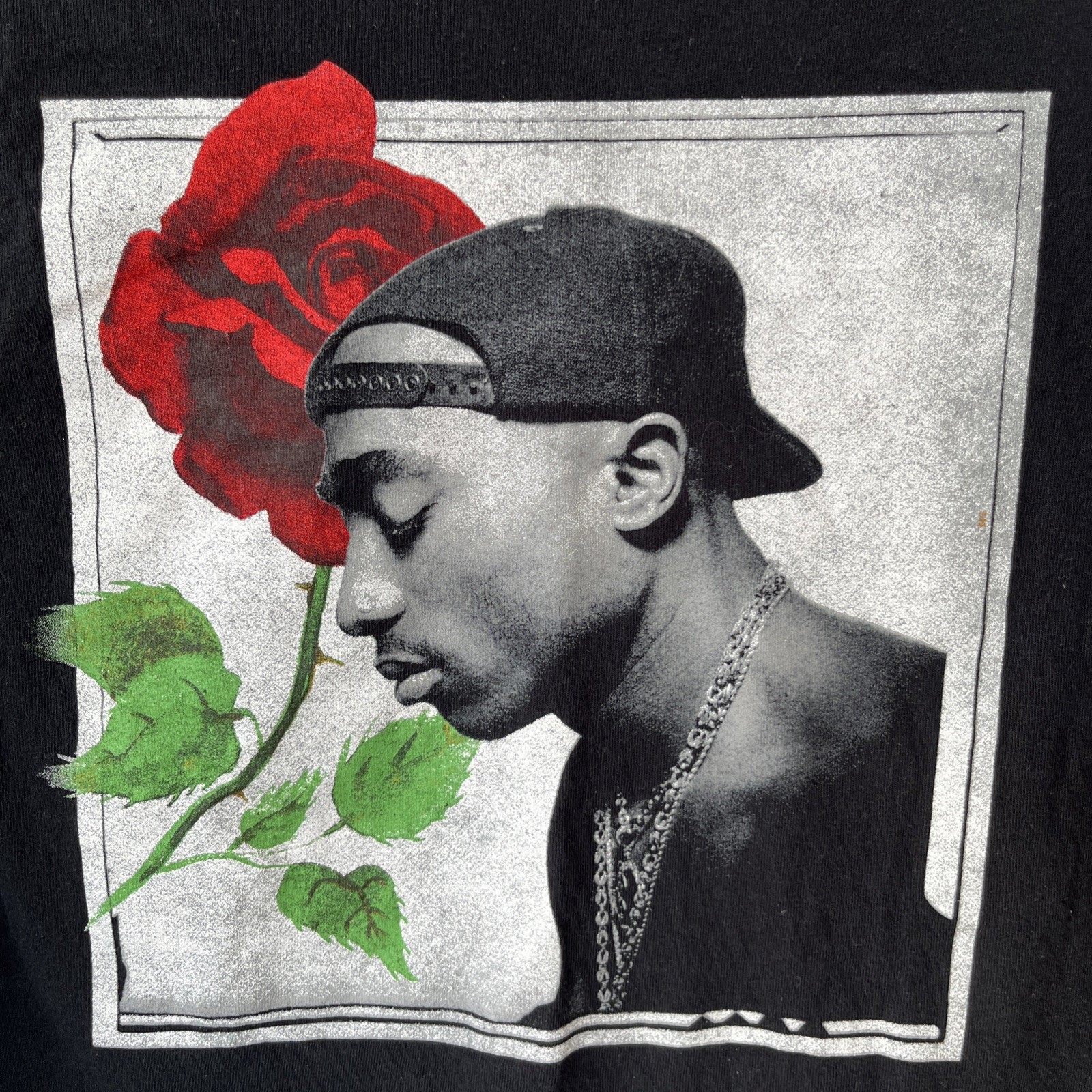 Tupac Shakur Official Merchandise- Long sleeve T-Shirt- Size S-Black gallery