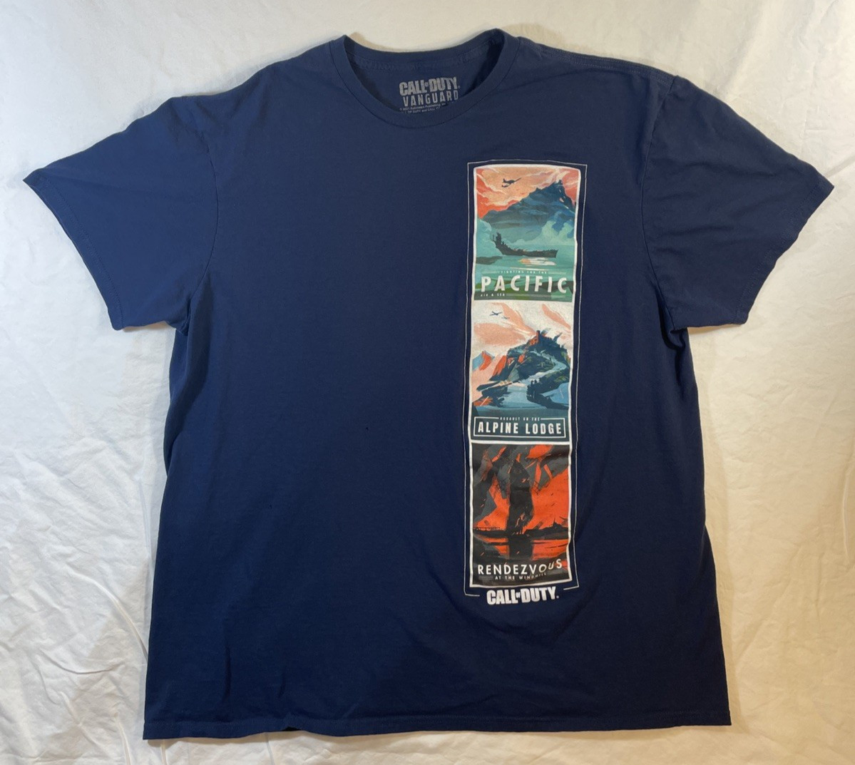 XL Blue Call Of Duty Vanguard T-Shirt Video Games gallery