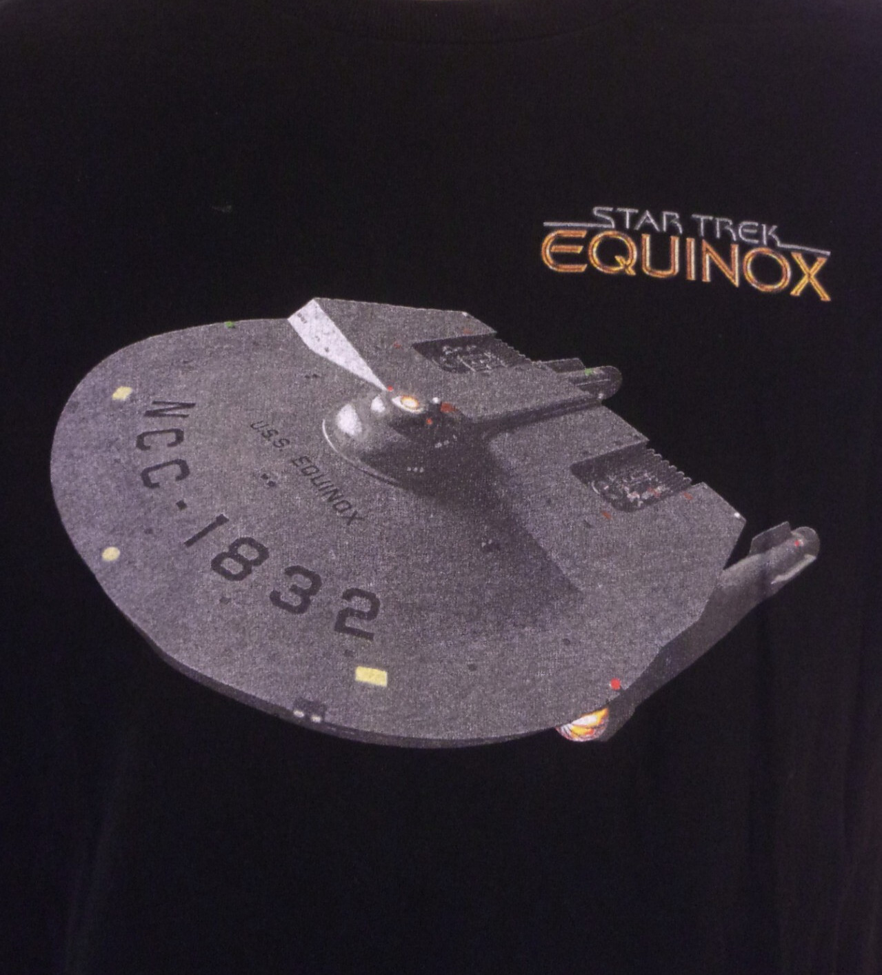 vintage 90s 00s Star Trek T-Shirt Equinox Audio Series Voyager 1832 very rare L gallery