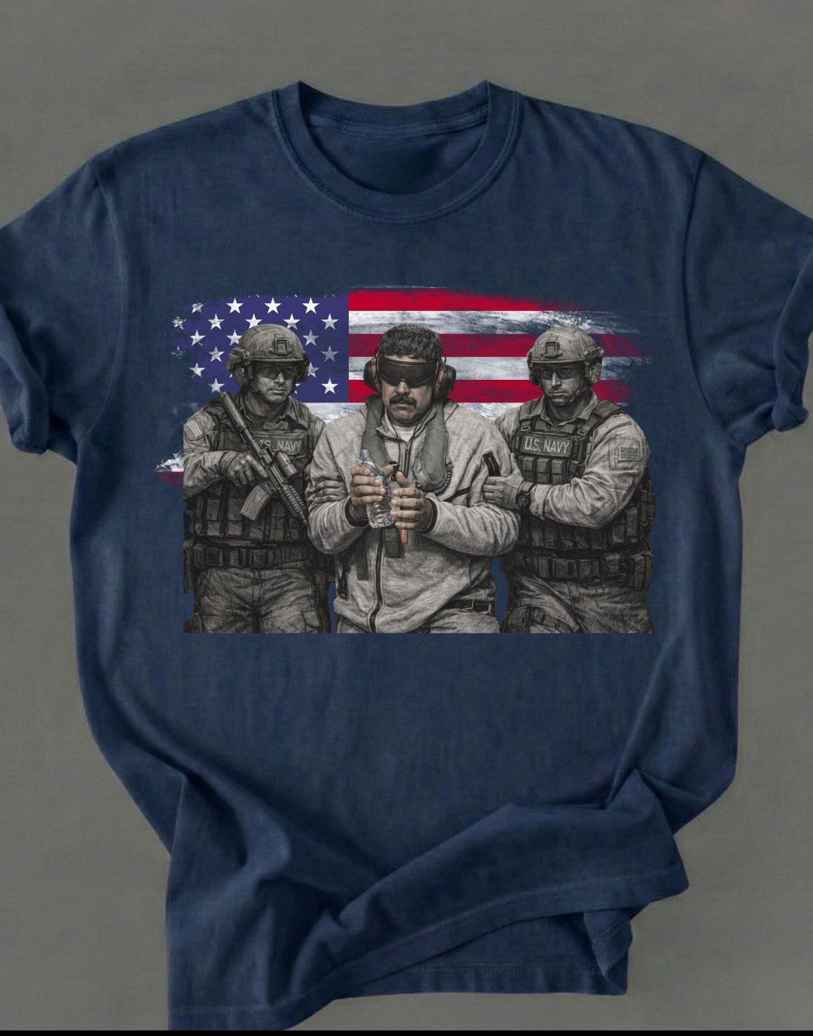 Venezuela Libre Shirt, Captured Live Maduro Graphic Crewneck, Venezuelan Freedom gallery