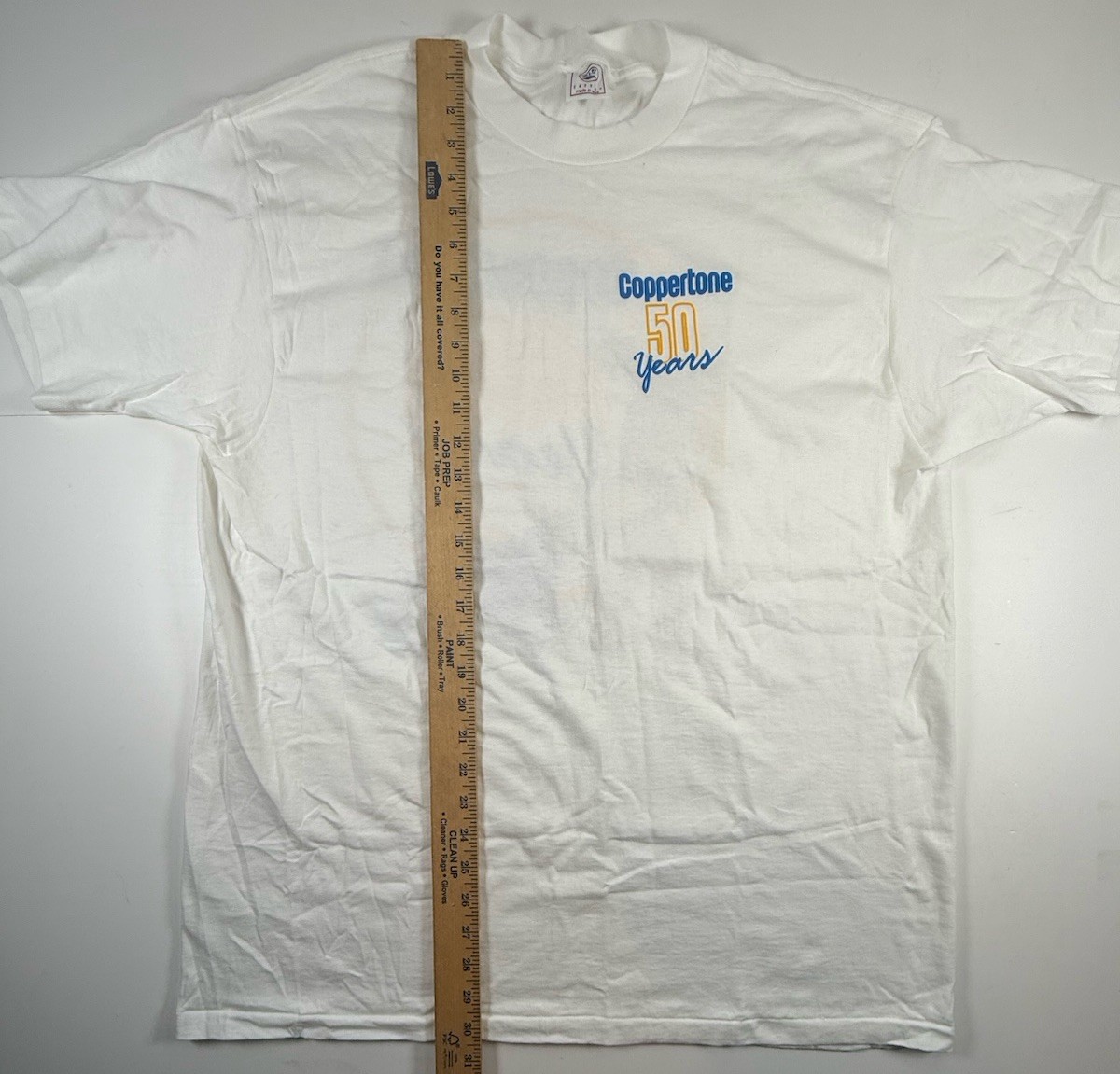 Vintage Coppertone Sunscreen T-Shirt XL 50 Years Girl Logo Delta 90s Made In USA gallery