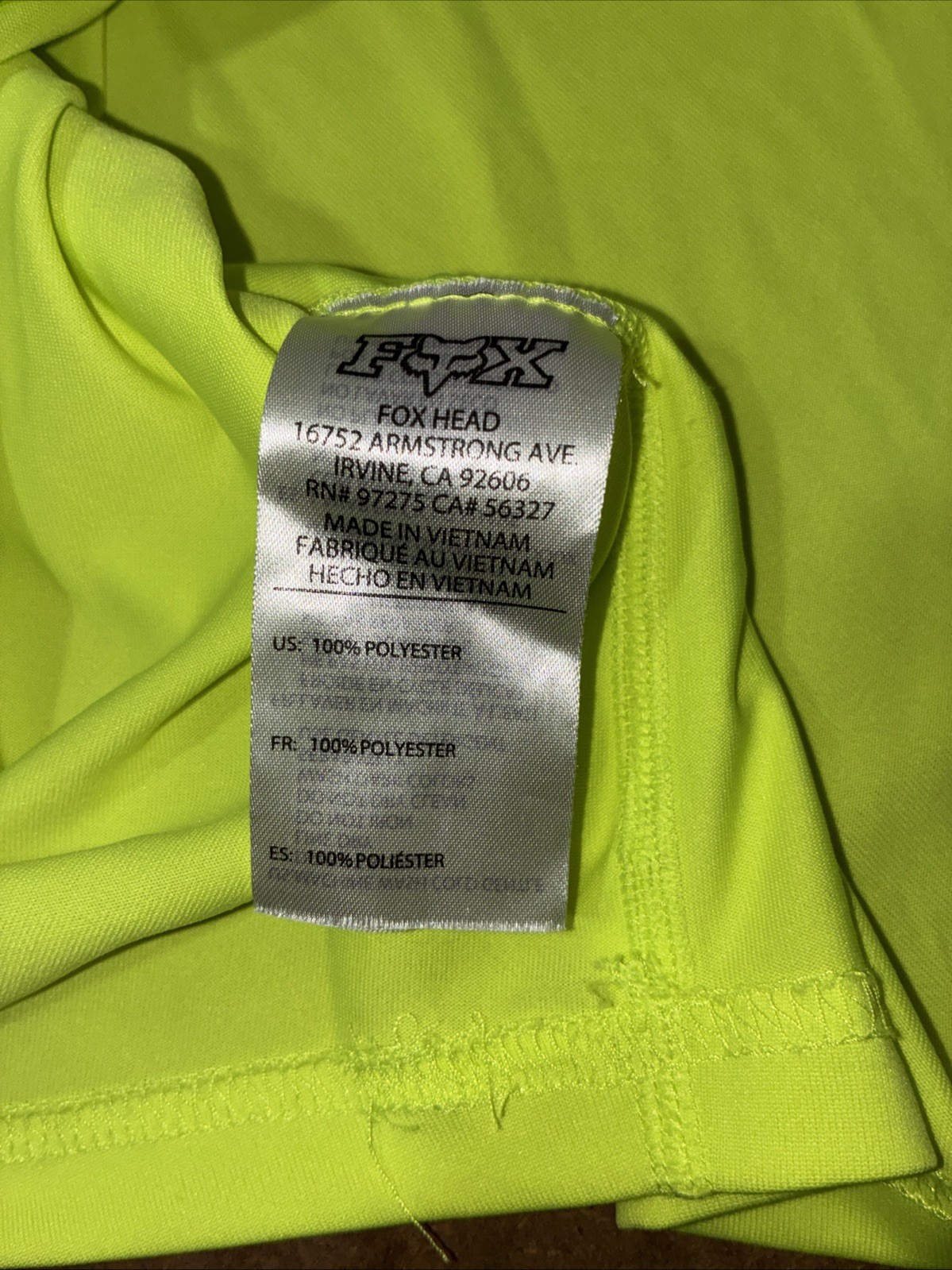 Fox Ranger Men’s Performance T-Shirt Neon Yellow Large Racing Motorcycle BMX gallery