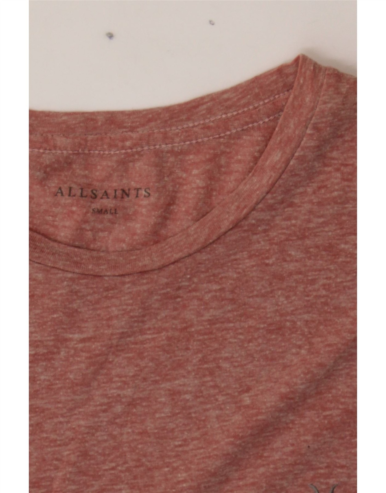 ALL SAINTS Mens T-Shirt Top Small Pink Polyamide DL31 gallery