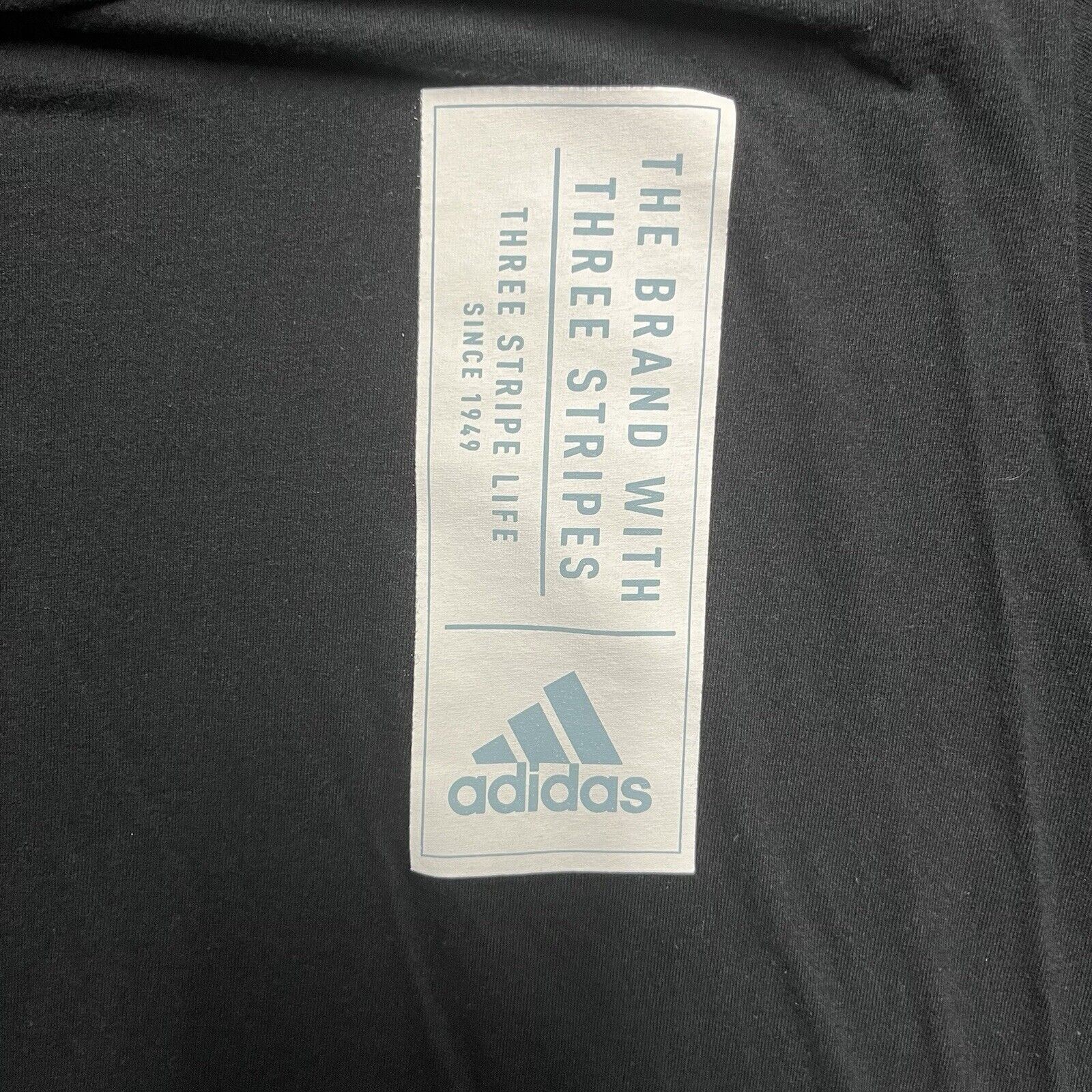 Adidas Go to Tee Shirt Men' Small Black 100% Cotton Short Sleeve Three Stripes gallery