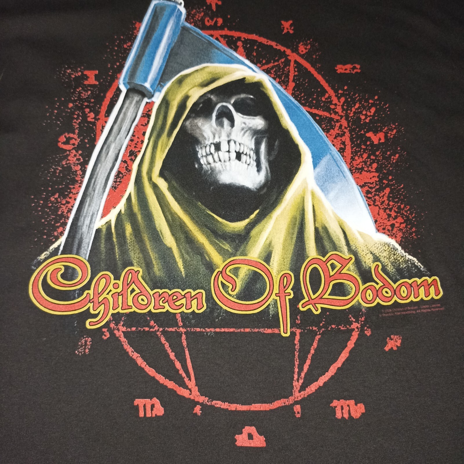 Vtg DEADSTOCK 2009 Children of Bodom Gnostic Reaper AAA Alstyle T-Shirt Size XL gallery