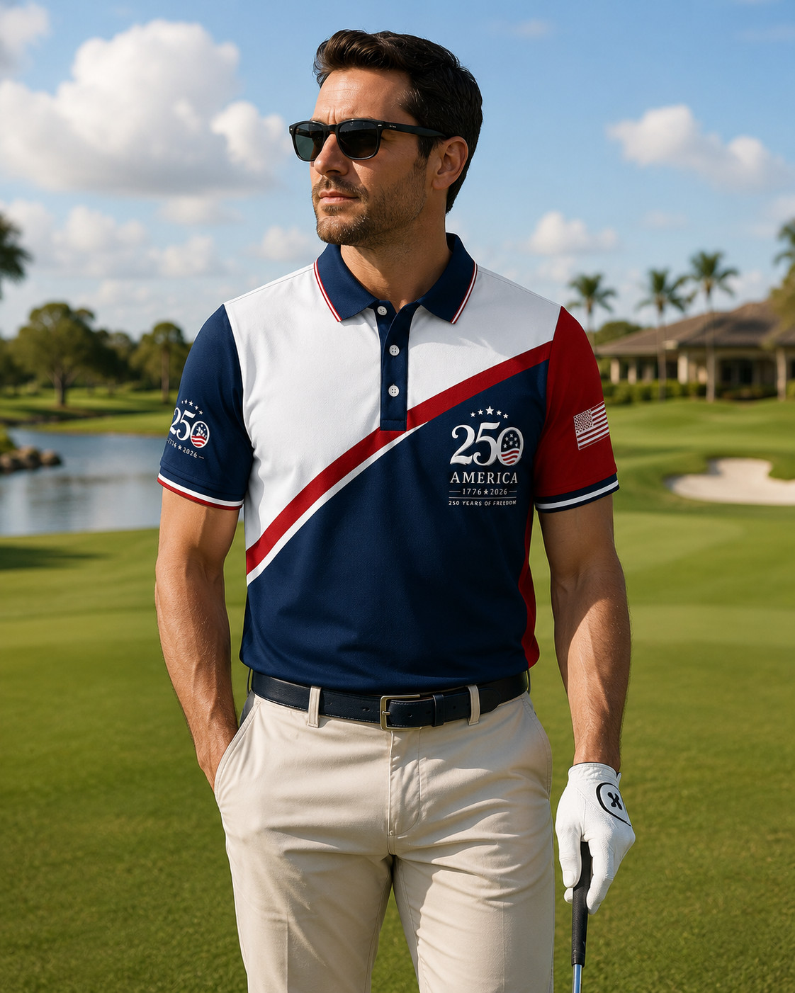 250th Anniversary Patriotic Polo Mens United States Of America 1776-2026 (S-5XL) gallery