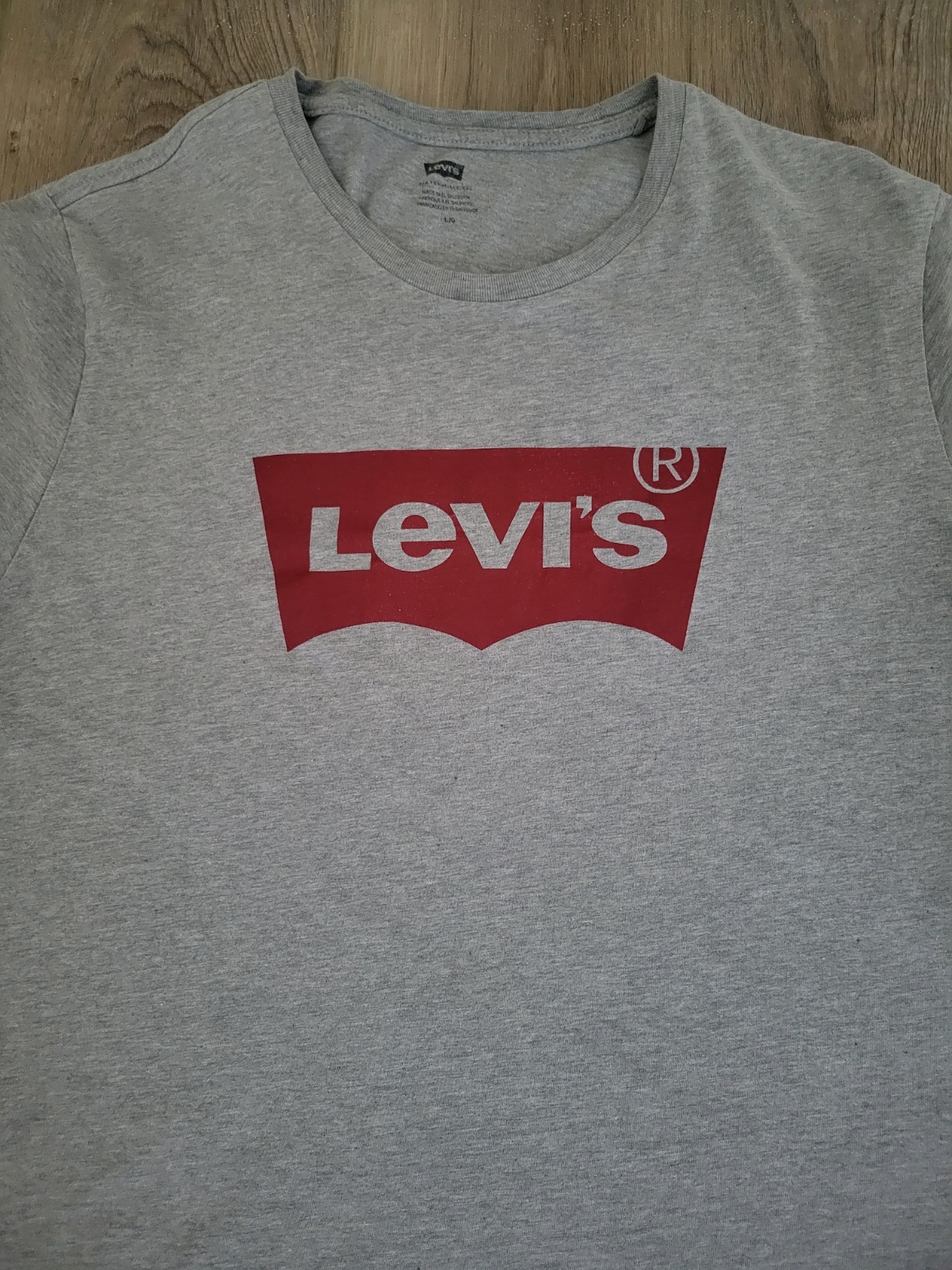 Levi's Men's Graphic Tee Tshirt Sz L Gray gallery