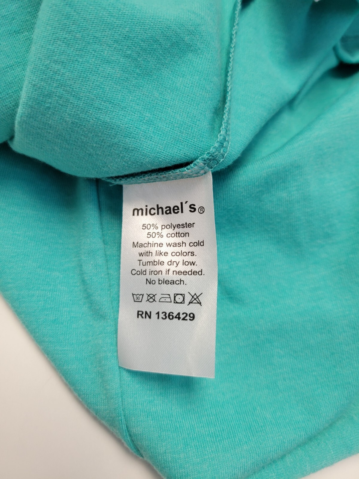 $59 New MICHAEL'S V-Neck SS Shirt Men's XL X-LARGE Teal Green Cotton Poly Blend gallery
