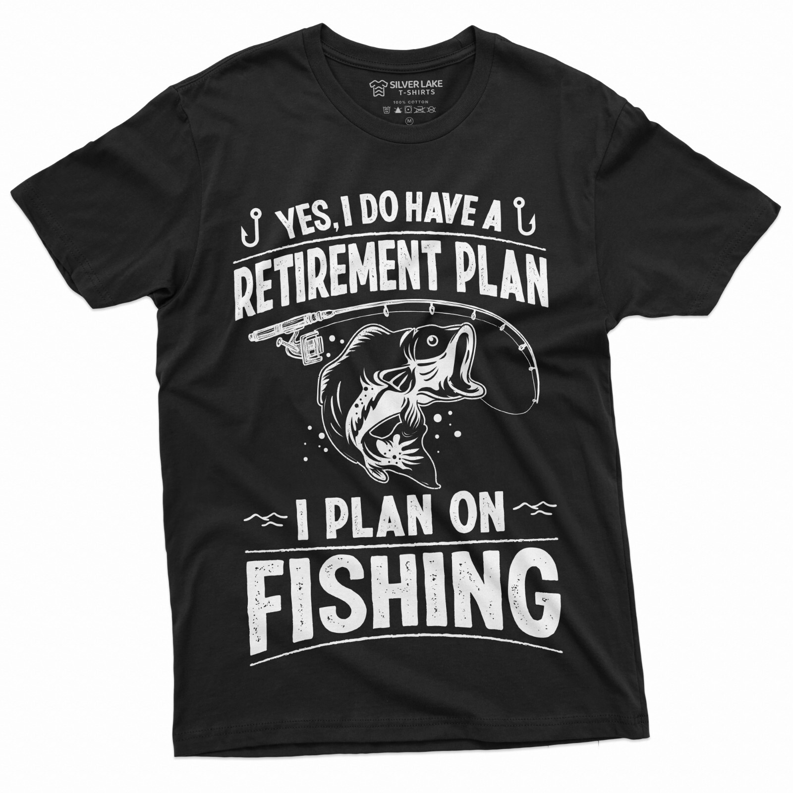 Retirement Plan Fishing T-shirt Mens Funny Retired Grandpa Dad Husband Tee Shirt gallery