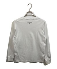 A BATHING APE AAPE NOW LONG SLEEVE TEE white AAPLTM1715XXP