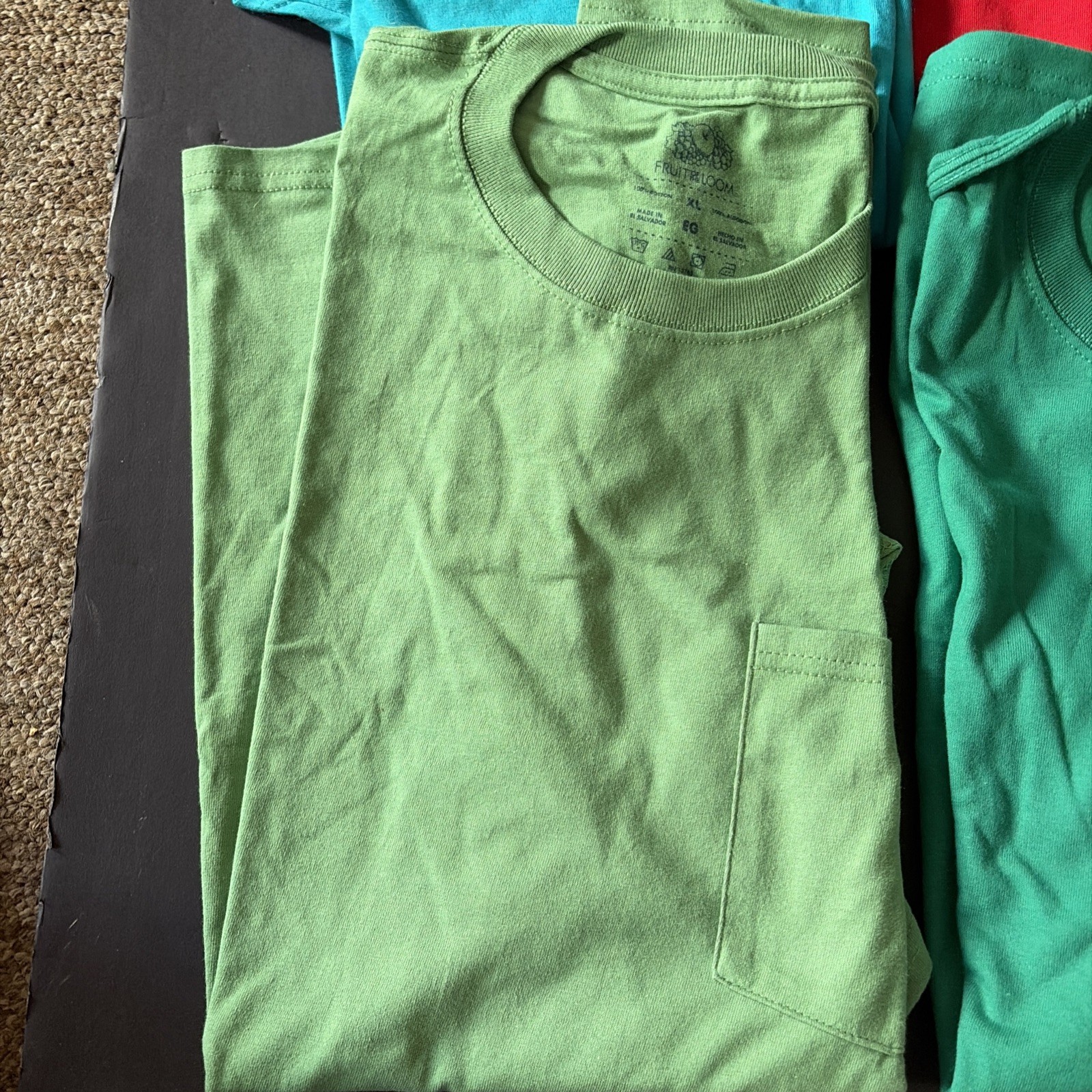 4 Fruit of the loom Men's Cotton Plain Crew Neck Short Sleeves T-Shirts XL NEW gallery