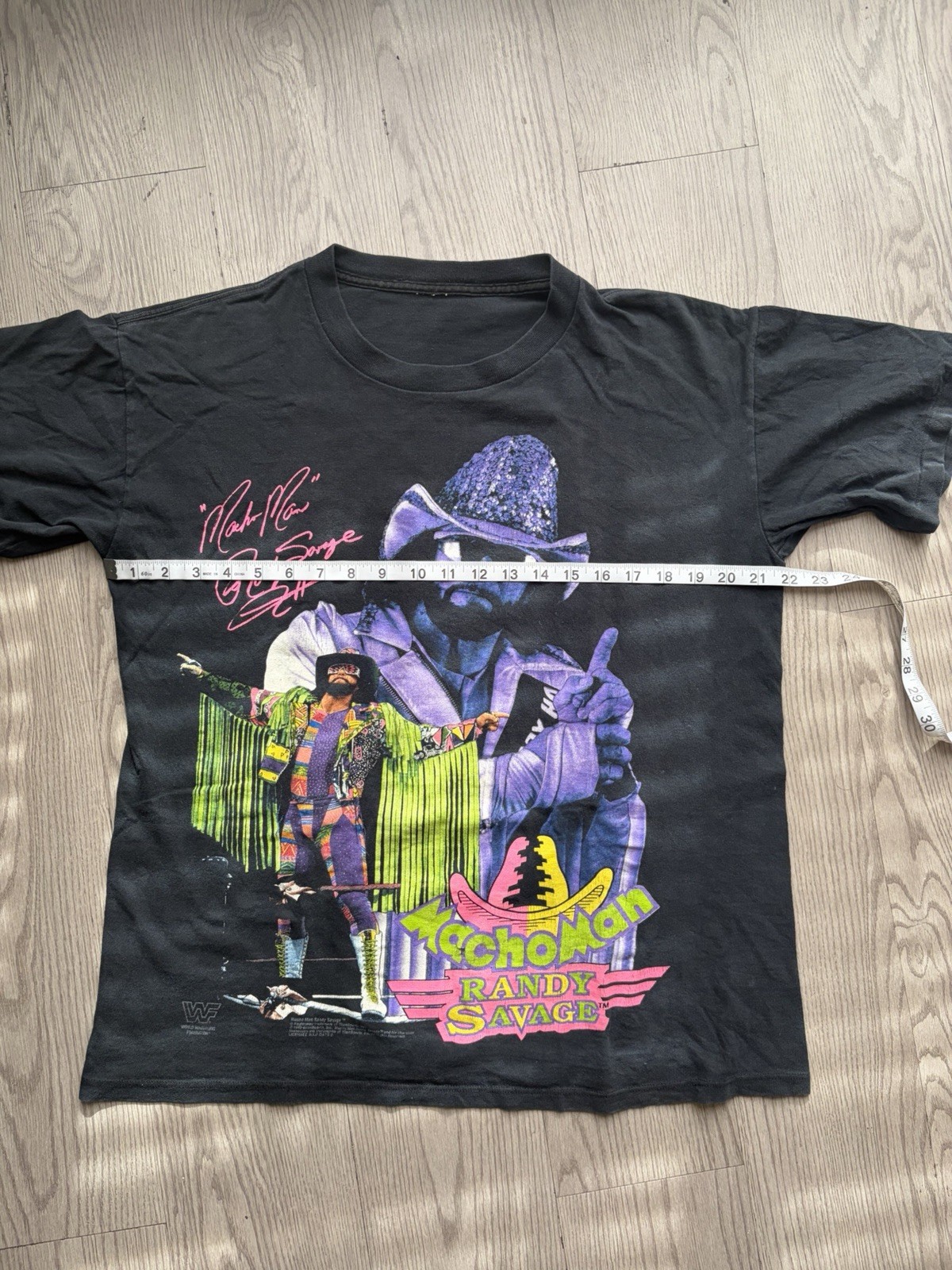 Vintage WWF WWE WCW 1993 Macho Man Randy Savage Shirt Size Large gallery