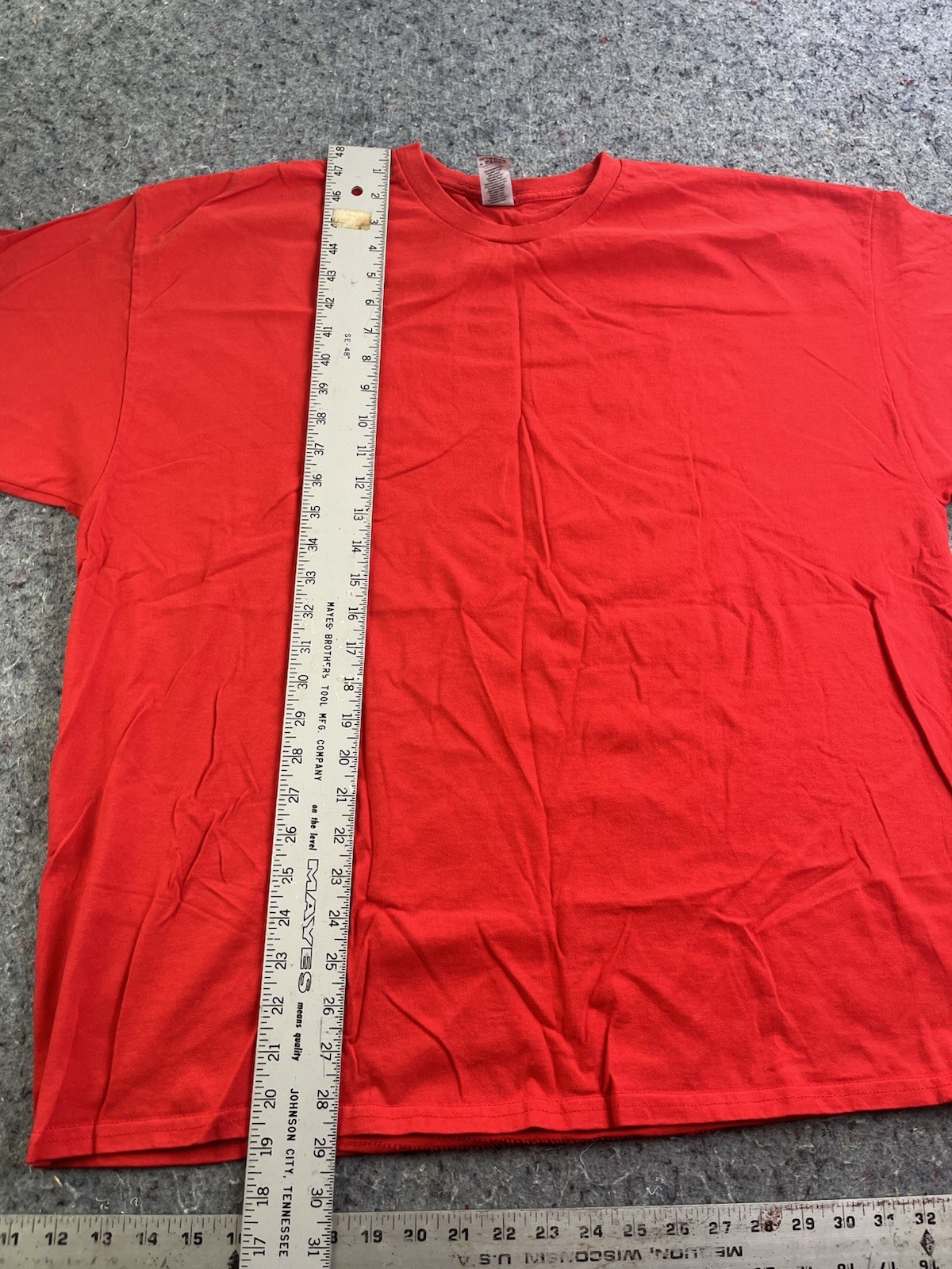 Gildan Security T Shirt Red 2XL Short Sleeve Back Print Work Uniform Tee gallery