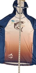 Loco Skailz Savage Mesh Performance Fishing Men’s LG Fish Graphic Rush Guard
