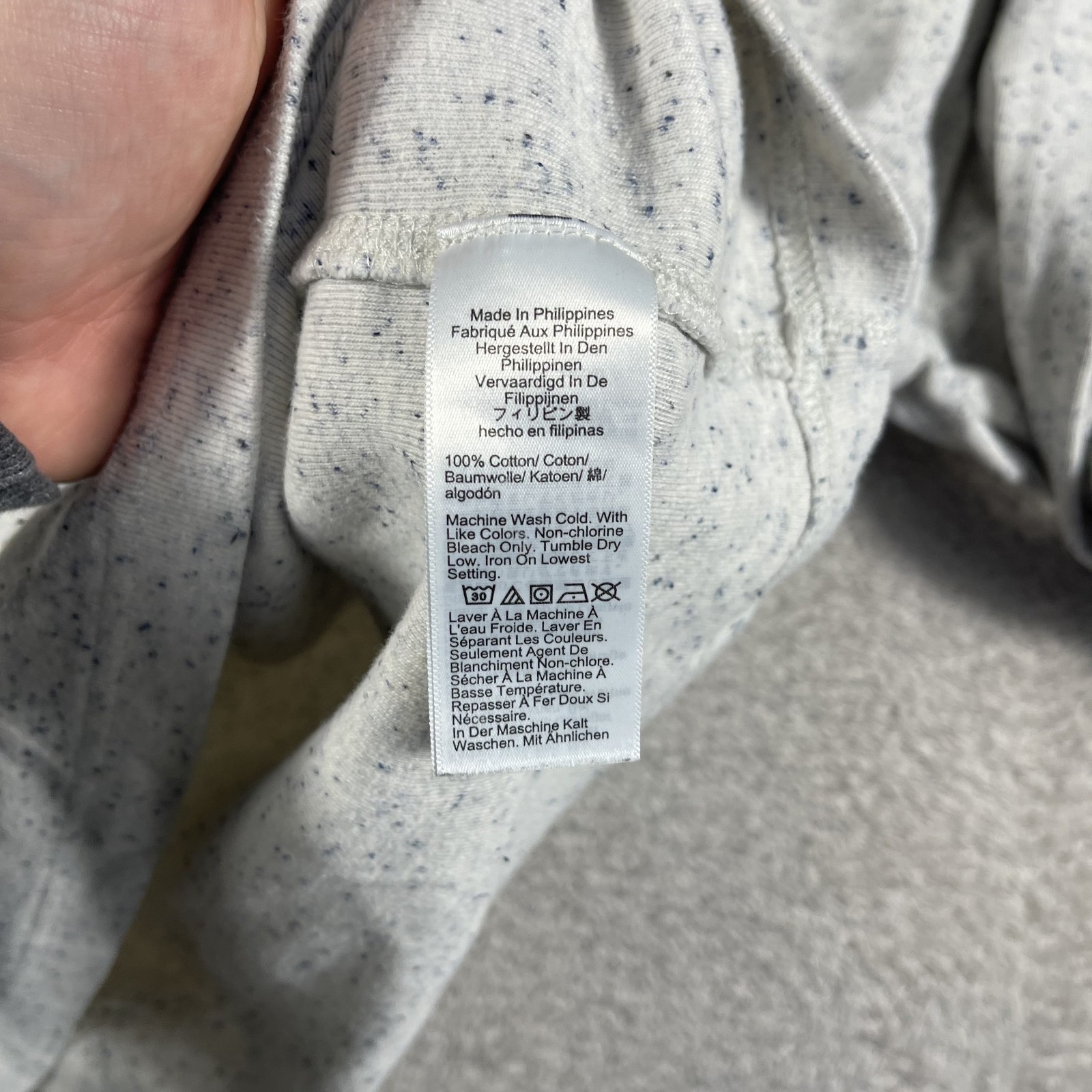 J. Crew Shirt Mens Large Gray Oarsman Heritage Brushed Rib Knit Henley Vintage gallery