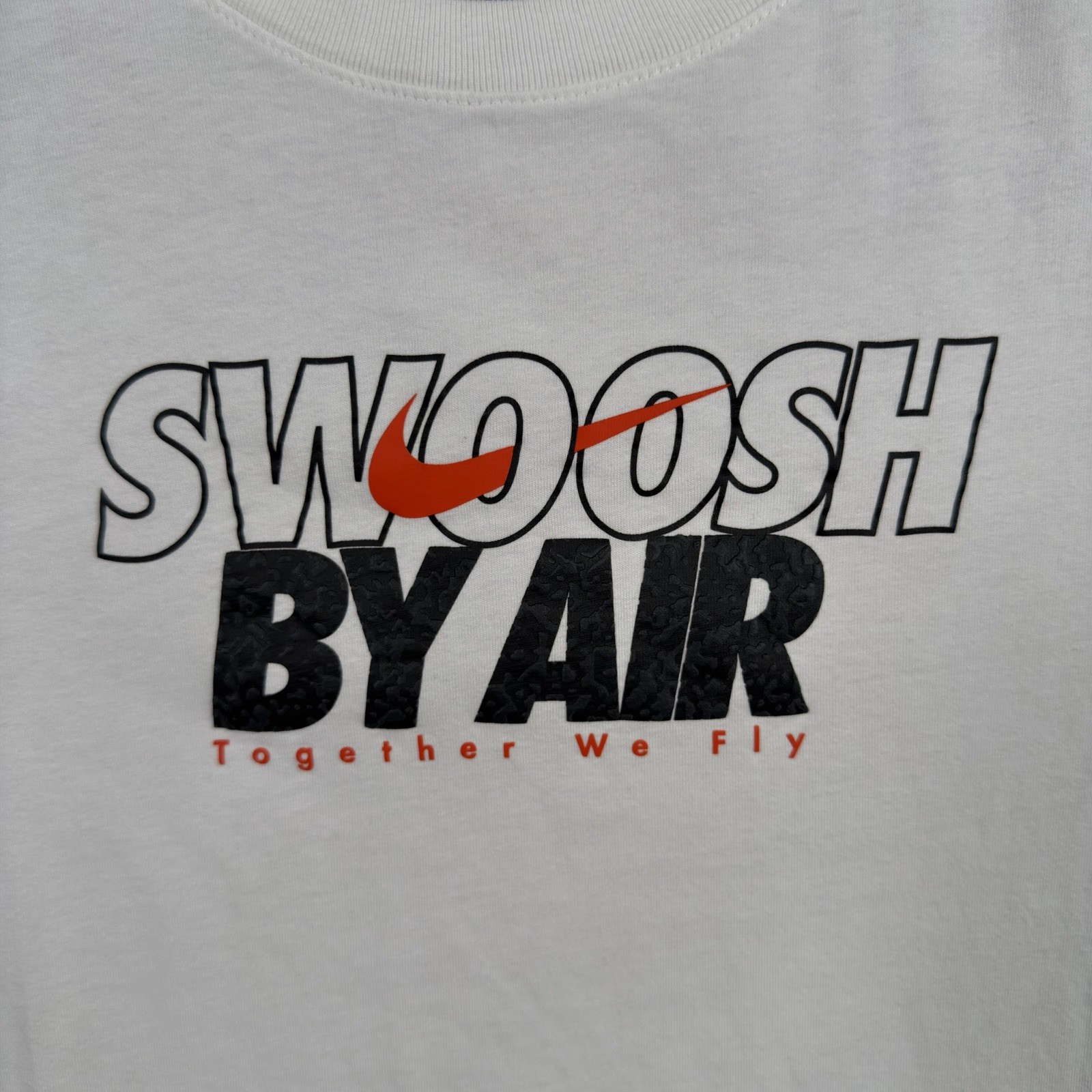 Nike Sportswear Swoosh By Air T Shirt Men's Size 2XL White NSW Tee Graphic Print gallery