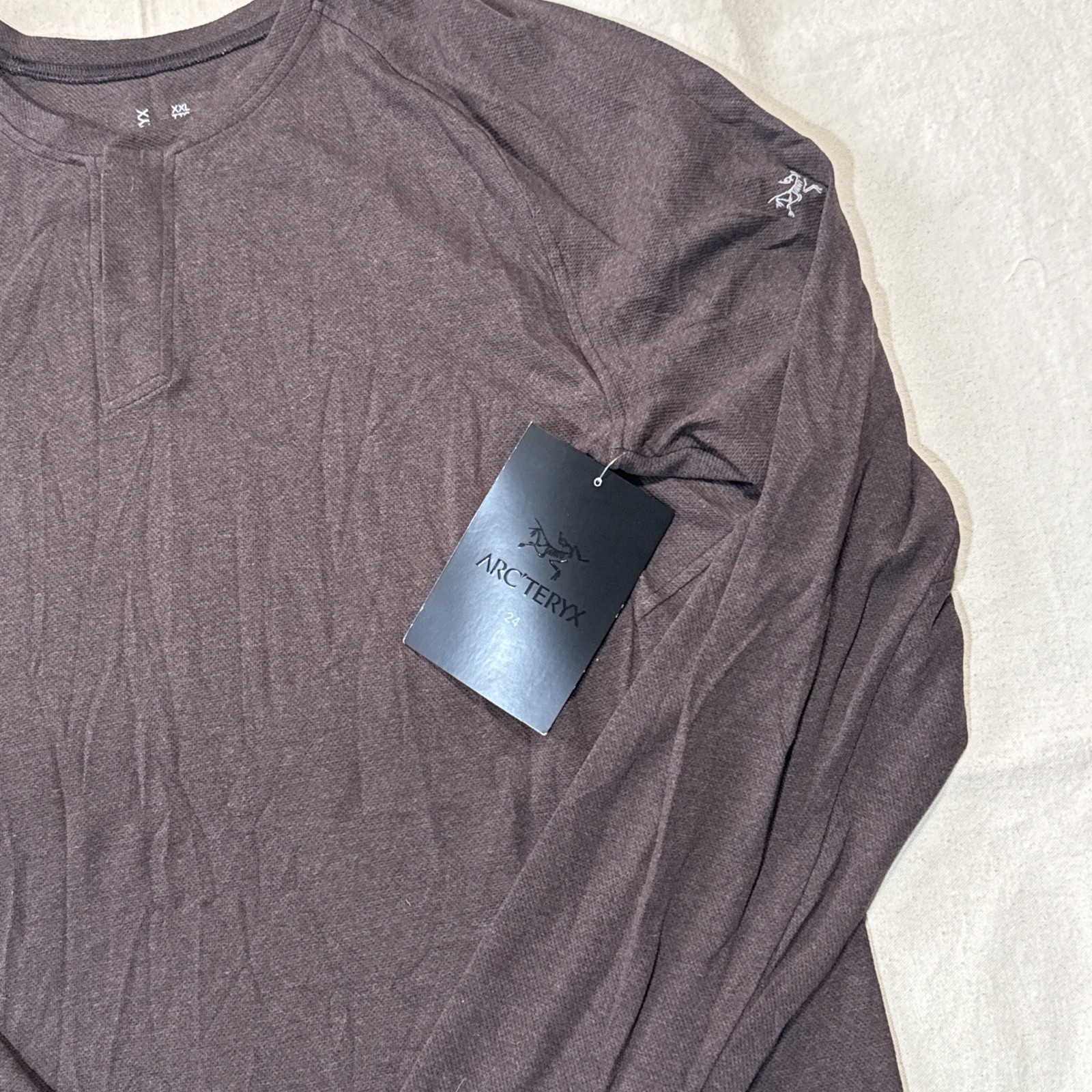 ARC'TERYX Sirrus LS Henley Shirt Mens XXL Carob Long Sleeve Thermal NWT gallery