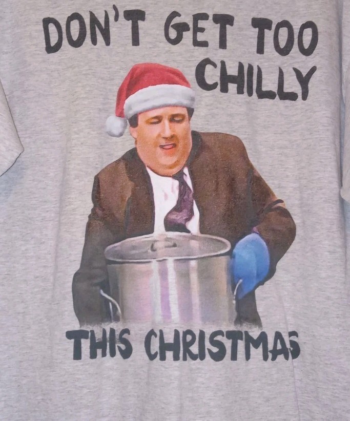 The OFFICE Funny Xmas L Sleeve GRAPHIC TEE SZ LG gallery
