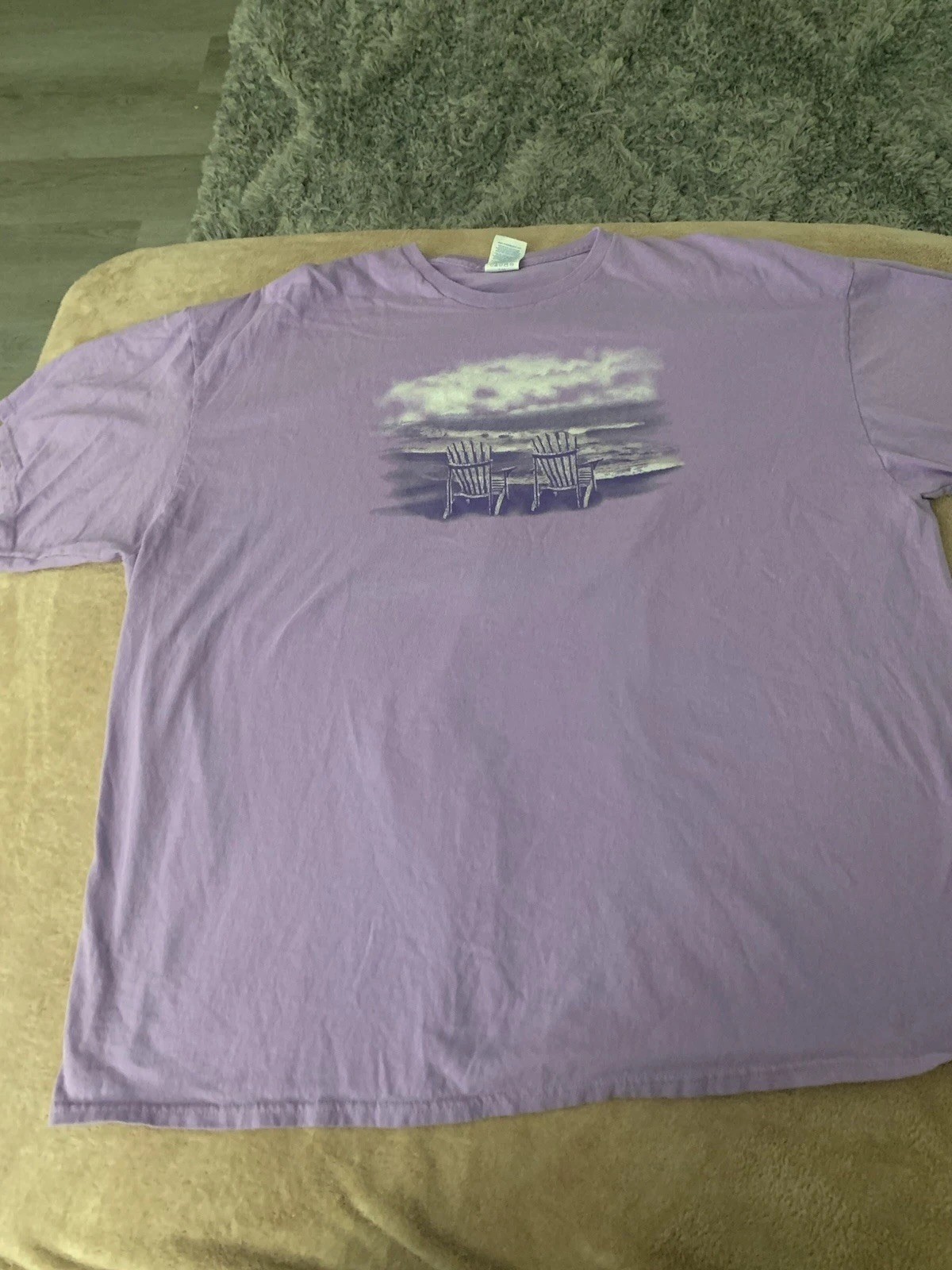 Delta Pro Weight T-Shirt Purple 3XL “Beach Themed”