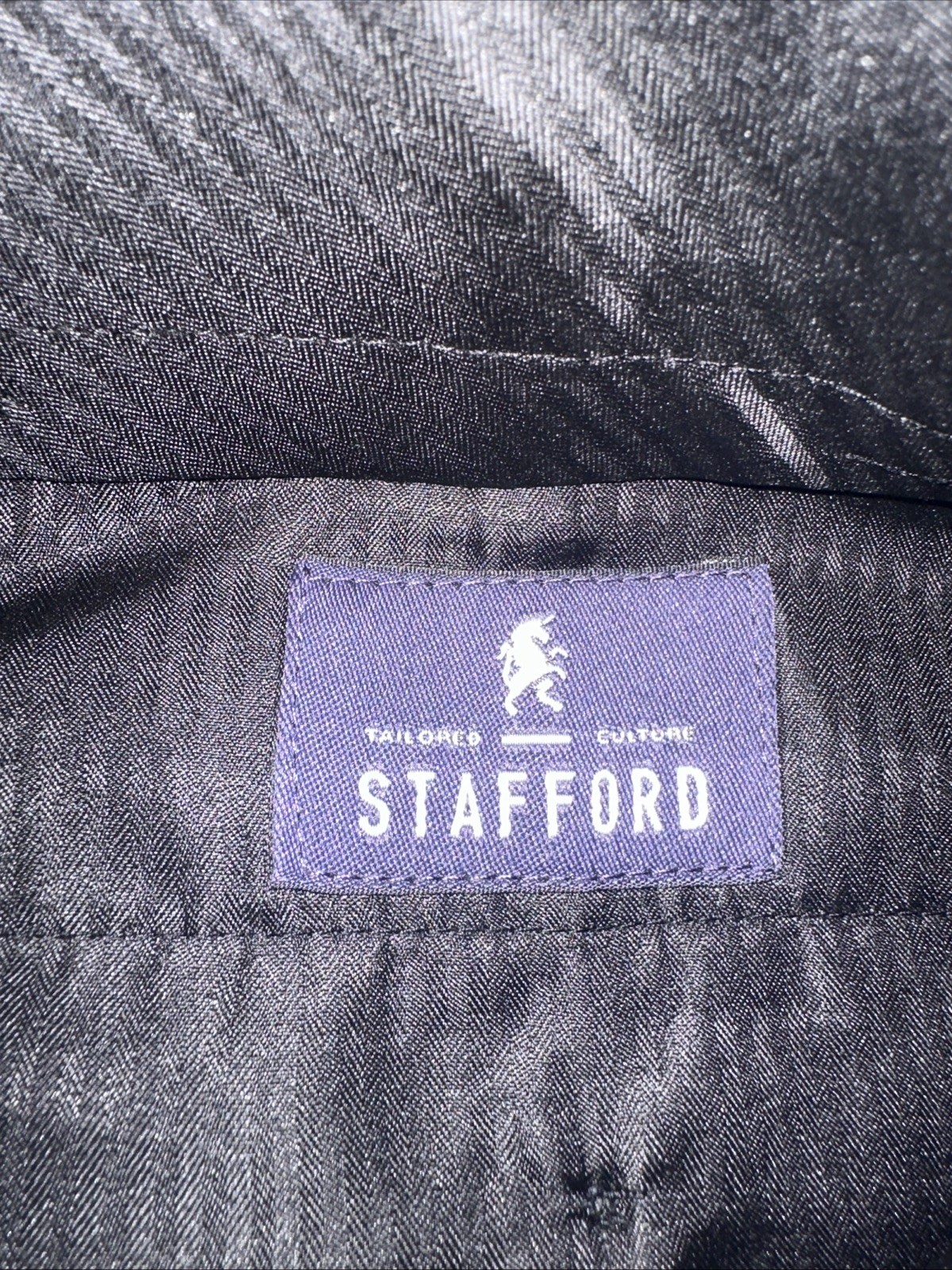 NWT Stafford Men’s 42 x 30 Classic Fit Flat Front Year Round Trouser Pants $70 gallery