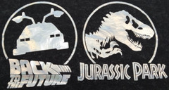 Universal Studios Men’s Medium T-Shirt E.T. Jaws Jurassic Park Black Overdye