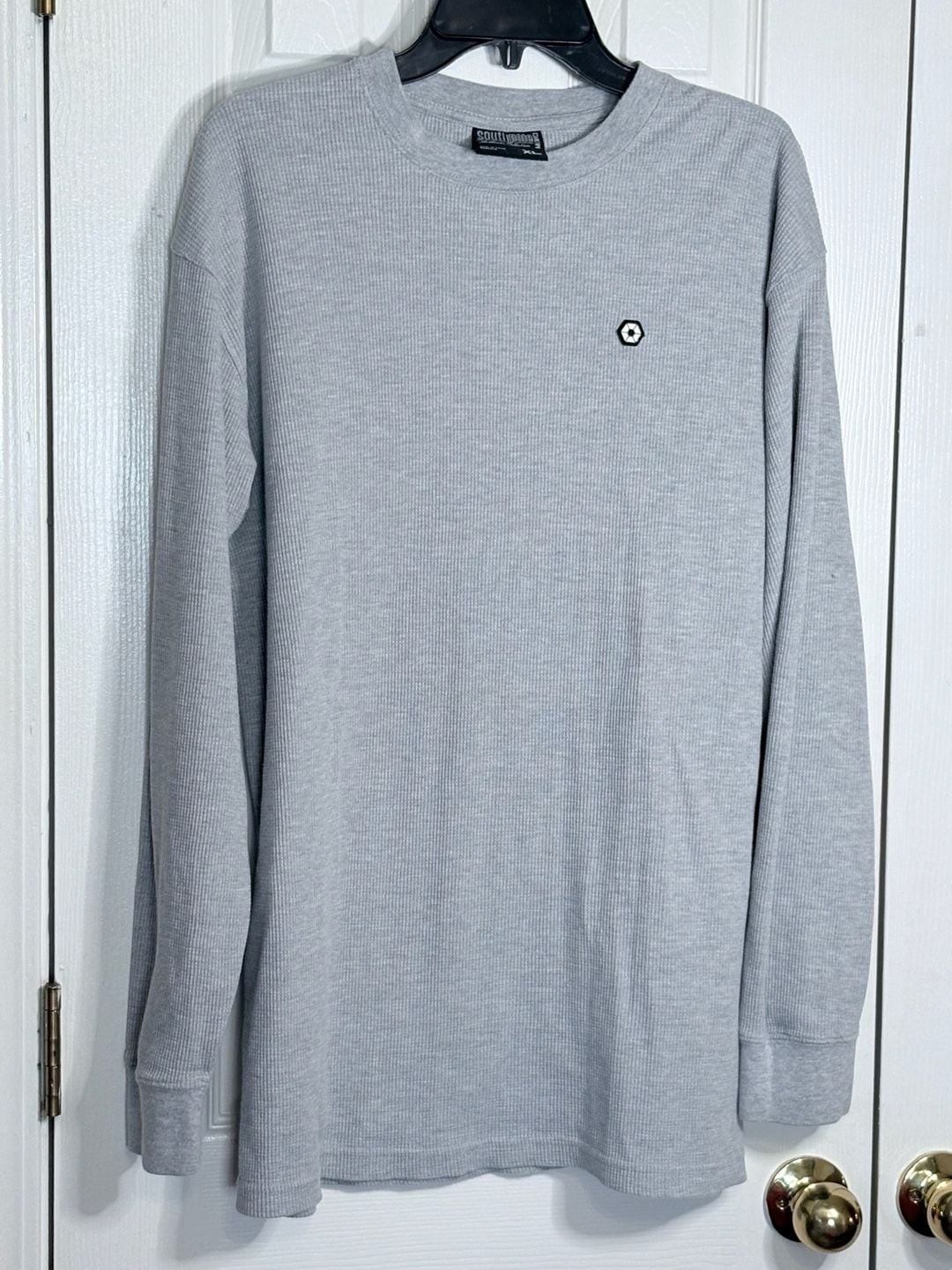Southpole Authentic Collection Gray Waffle Knit Long Sleeve Shirt XL item 306 gallery