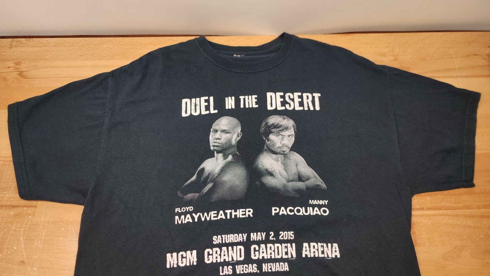 Mayweather/Pacquiao Duel in the Desert/Boxing event Tee ,see description details gallery