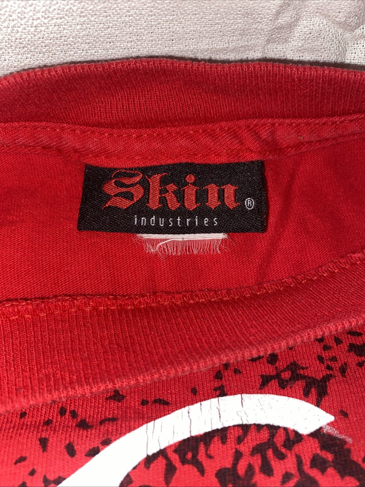 Vtg Y2k Skin Industries Mens XL T Shirt Graphic 2000s Grunge Punk Skater Tattoo gallery