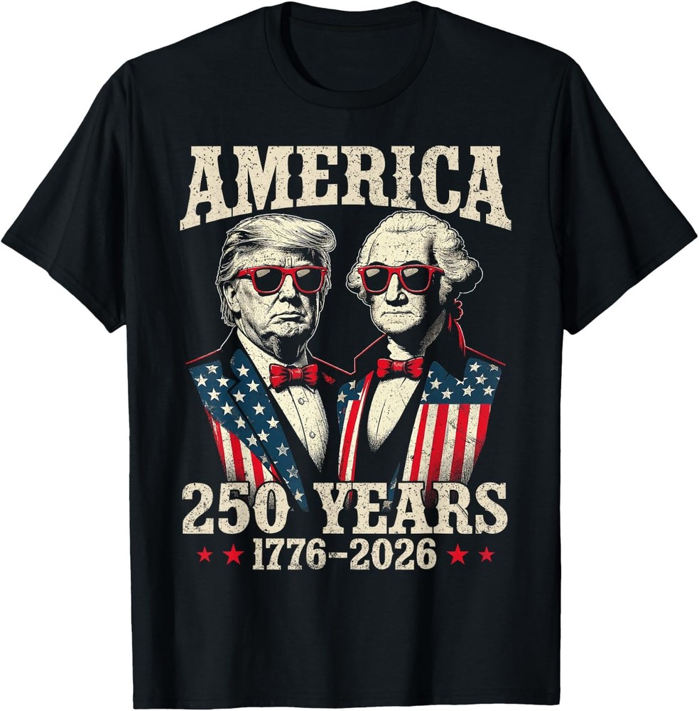 Vintage Trump Washington 250 Years America Anniversary 250th T-Shirt