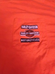 Harley-Davidson Central Texas Round Rock T-Shirt 2XL Biker 2 side W/Pocket Japan