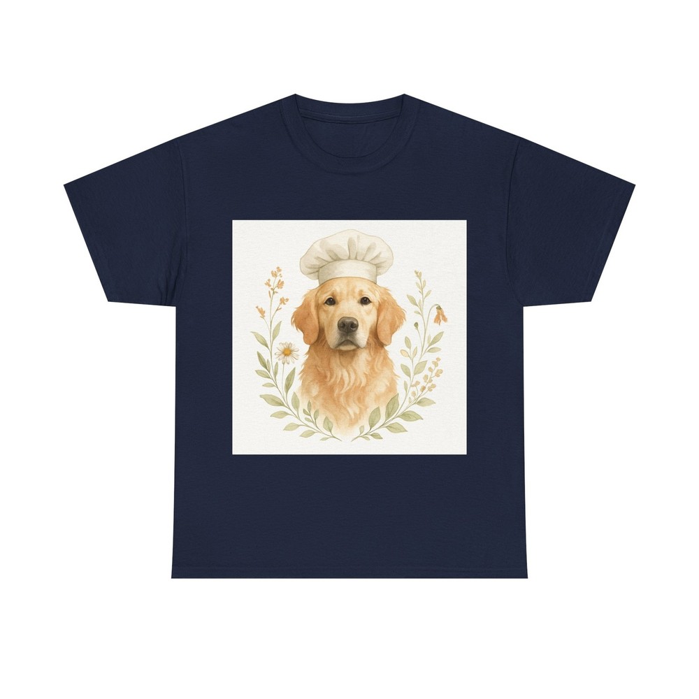 Golden Retriever Wearing A Chef Hat Shirt, Golden Lover Gift, Pet Owner Art T…