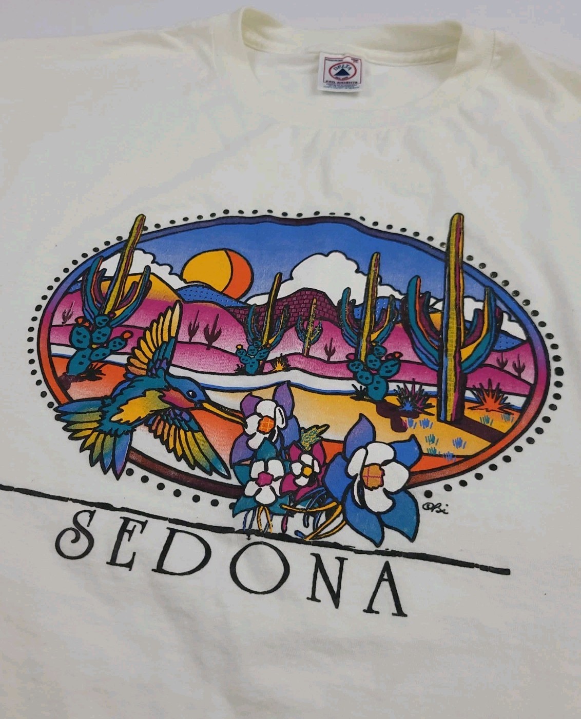 Vintage Sedona Arizona Multicolor Scenic Nature Outdoor Art Print AZ 90s USA XL gallery