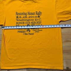 2010 Restoring Honor Rally Washington DC Political Graphic Ringer T-Shirt – XL