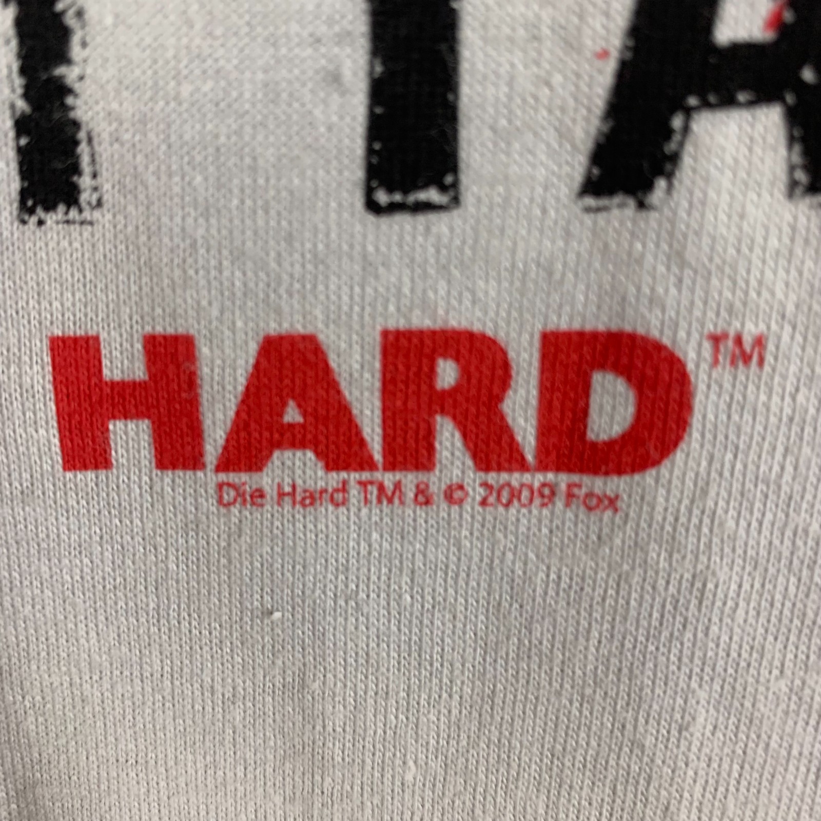 Vintage 2009 Die Hard Grey Movie Promo T Shirt 2000s Y2K Yippee Ki Yay XL gallery