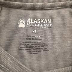 Duluth Trading Alaskan Hardgear Athletic Shirt Long Sleeve Gray Stretch Mens XL