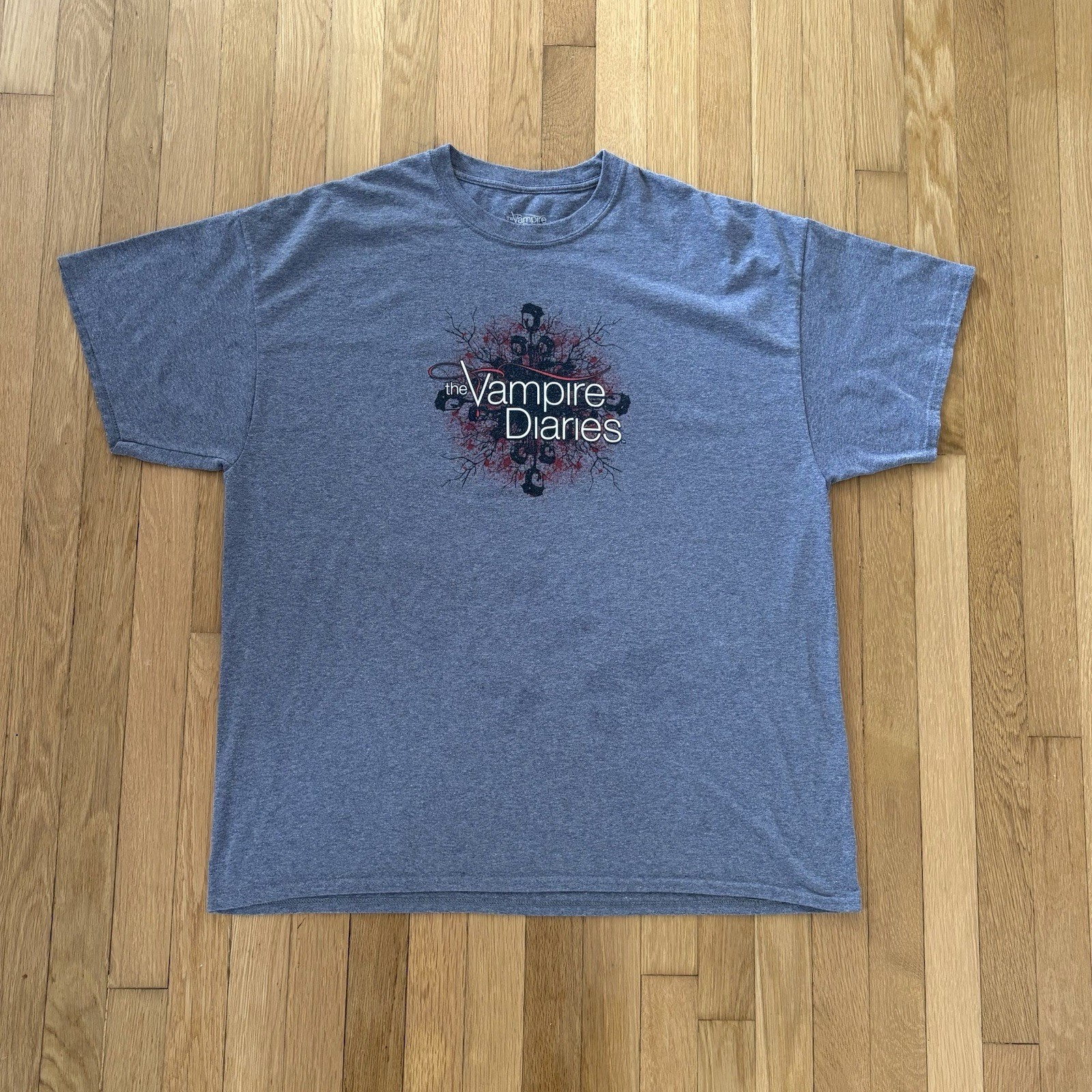 The Vampire Diaries Graphic Shirt Mens XXL Gray Y2K TV Series Rare Tee gallery