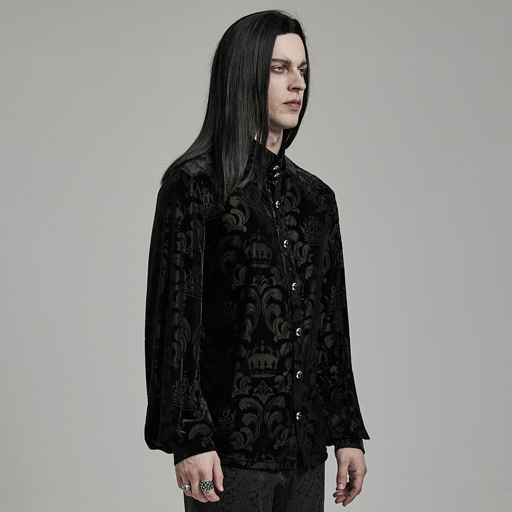Punk Rave Goth Men's shirt WY-1595CCM-BK gallery